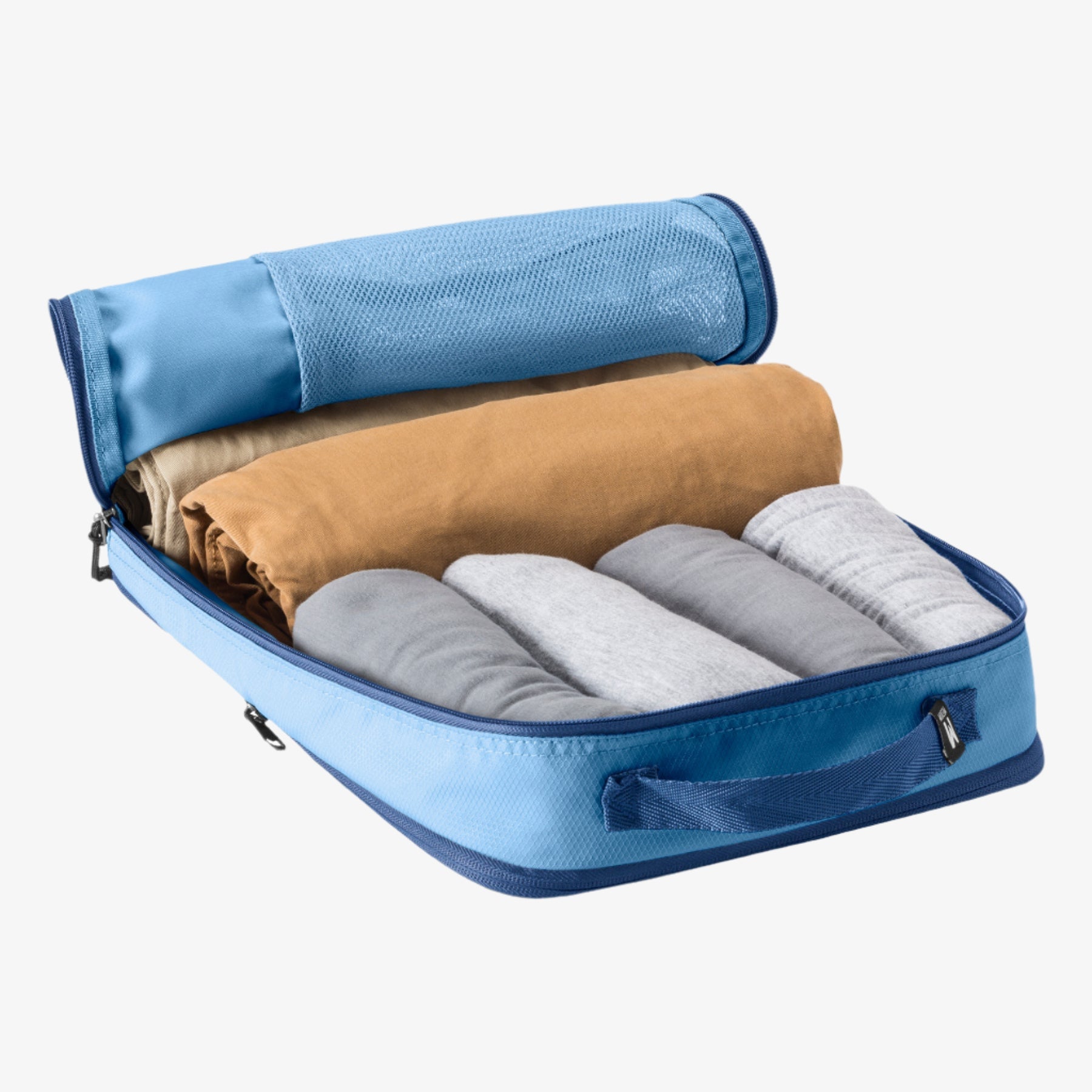 Eagle Creek Pack-It Reveal Expansion Cube M in Blue Dawn — angle view 4