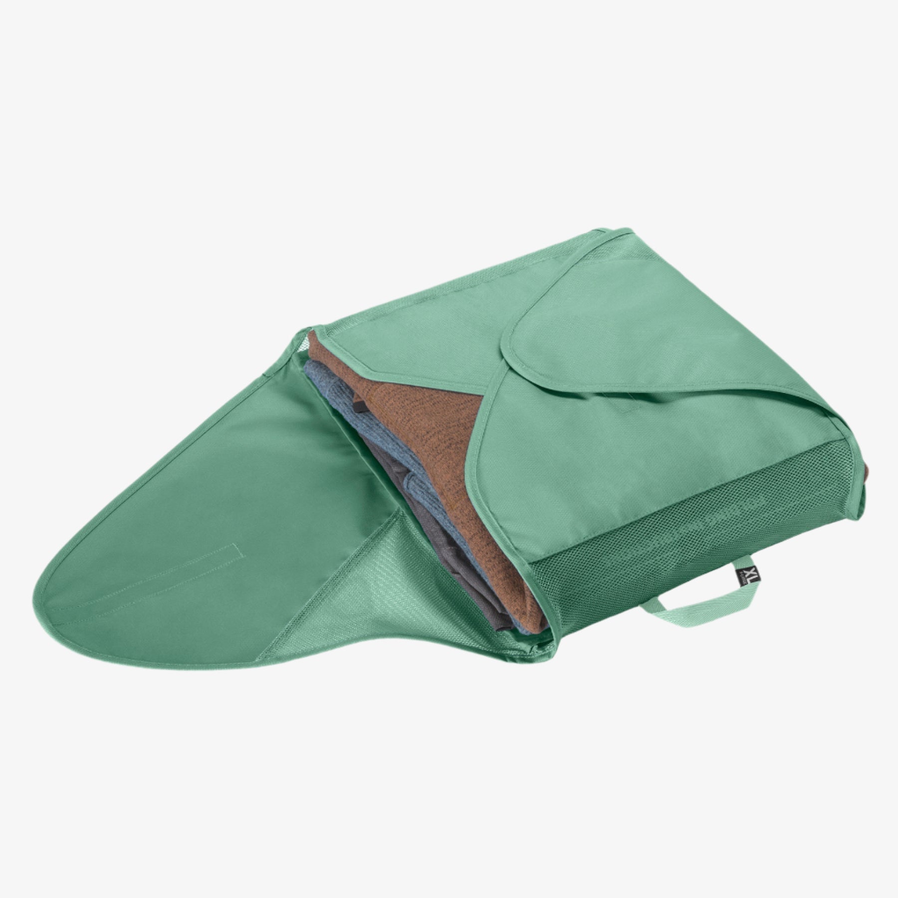 Eagle Creek Pack-It Reveal Garment Folder XL in Willow Green — interior view