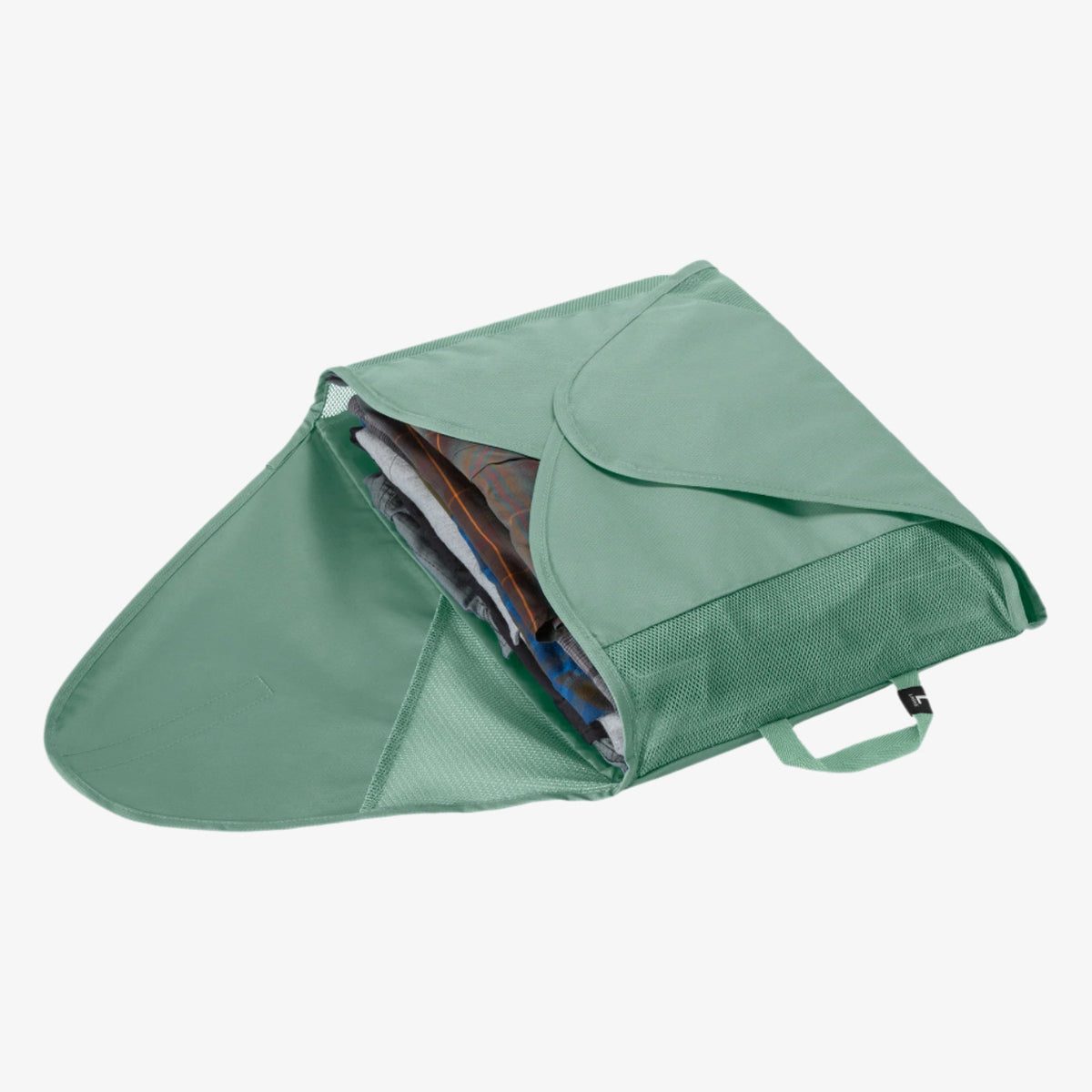 Eagle Creek Pack-It Reveal Garment Folder L in Willow Green — interior view # color_Willow Green