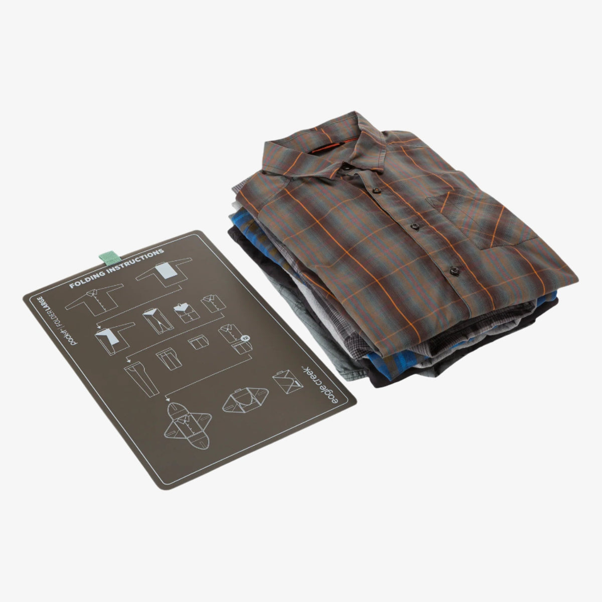 Eagle Creek Pack-It Reveal Garment Folder L in Willow Green — detail view 2 # color_Willow Green