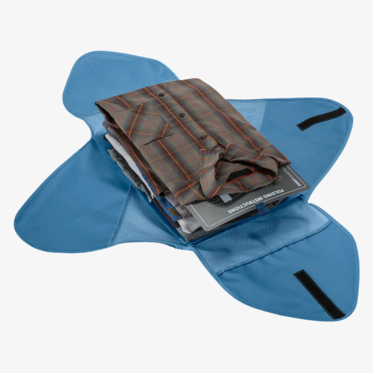 Eagle Creek Pack-It Reveal Garment Folder L in Blue Dawn — back view # color_Blue Dawn