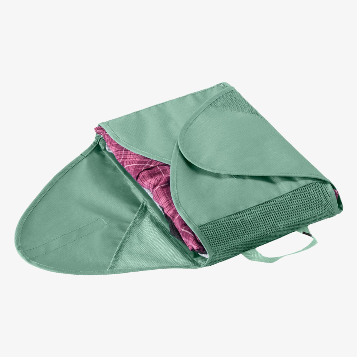 Eagle Creek Pack-It Reveal Garment Folder M in Willow Green — interior view # color_Willow Green