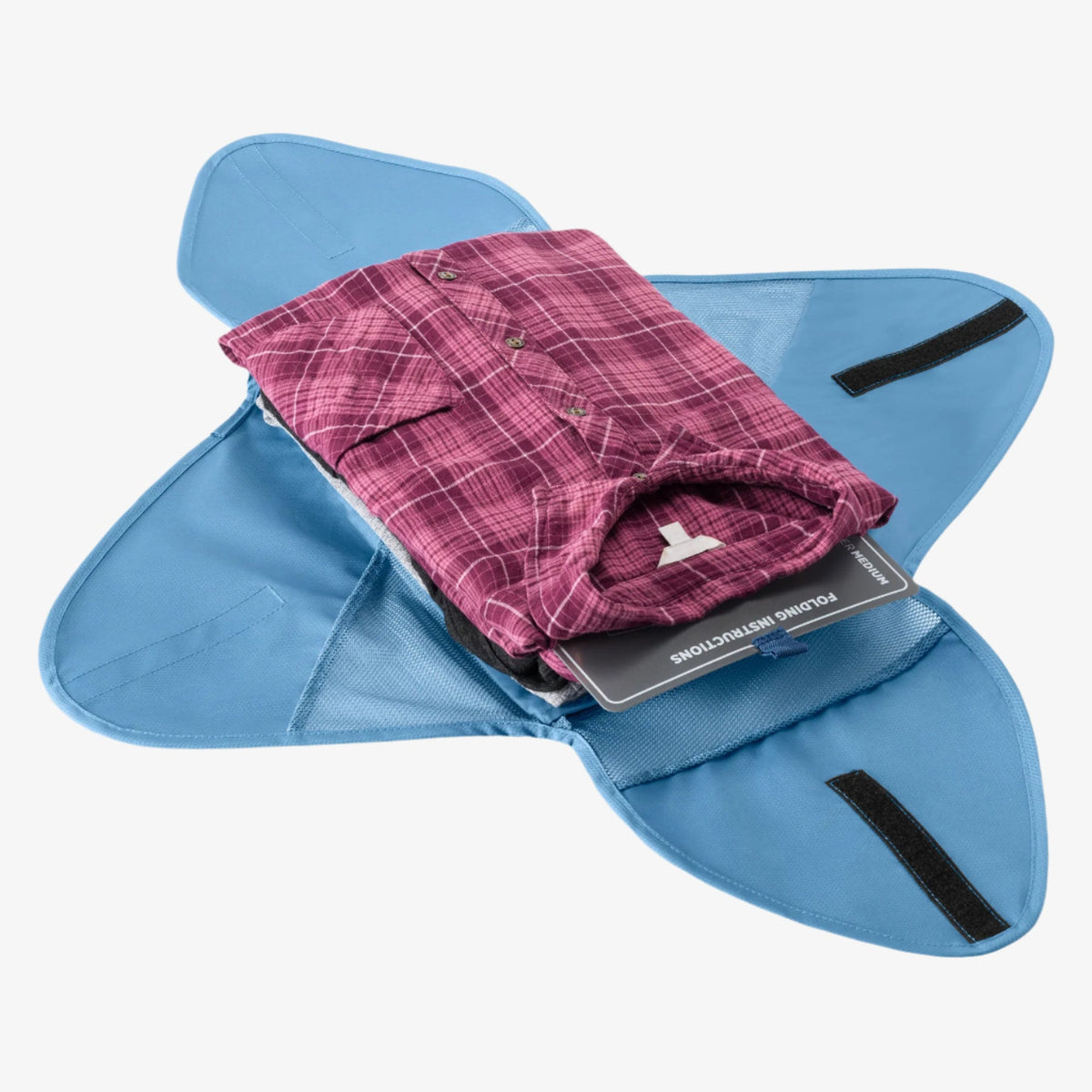Eagle Creek Pack-It Reveal Garment Folder M in Blue Dawn — back view # color_Blue Dawn