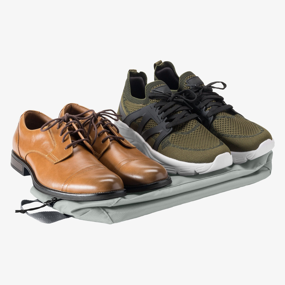 Eagle Creek Pack-It Reveal Multi Shoe Packing Cube in Storm Grey — back view # color_Storm Grey