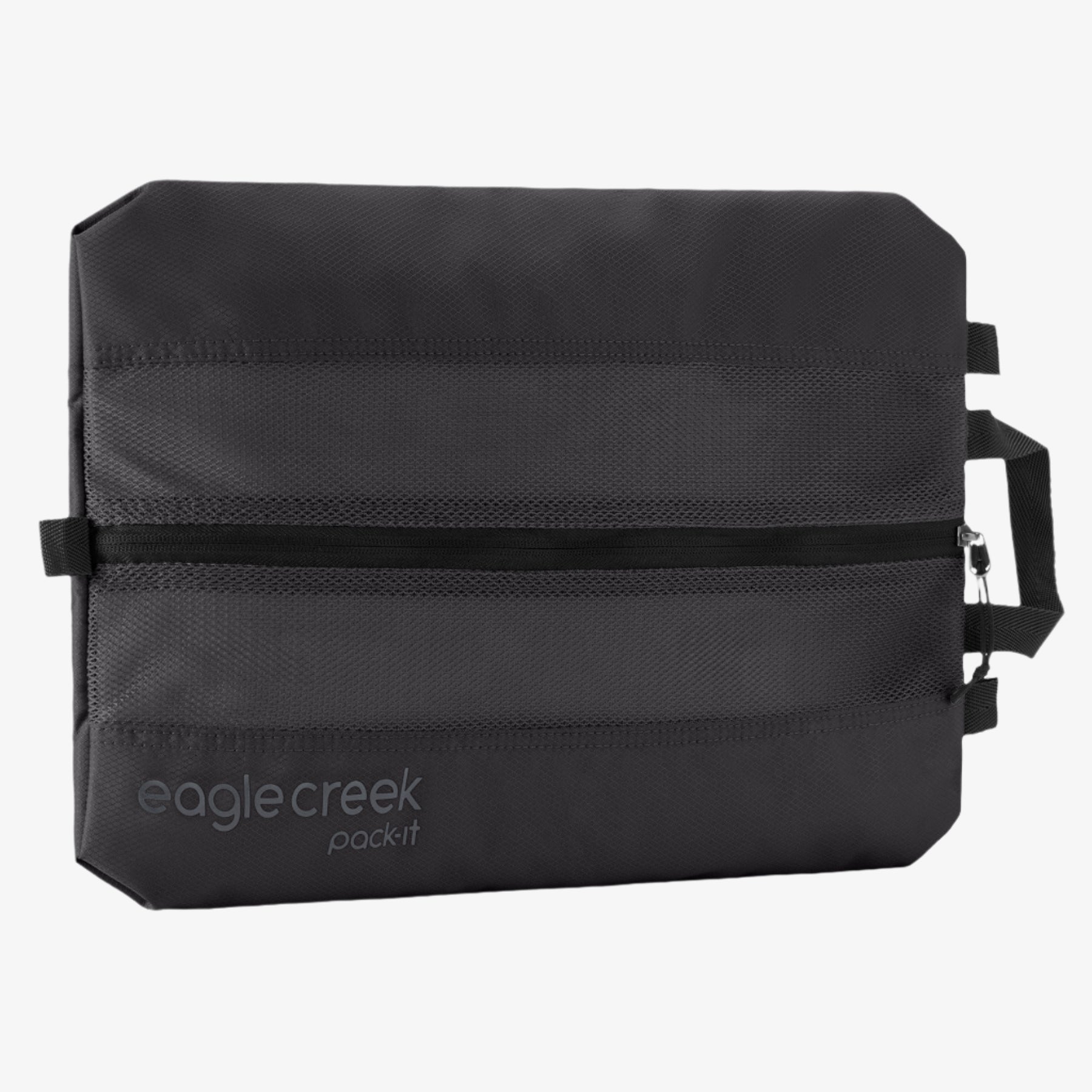 Eagle Creek Pack-It Reveal Shoe Sack in Black — front view
