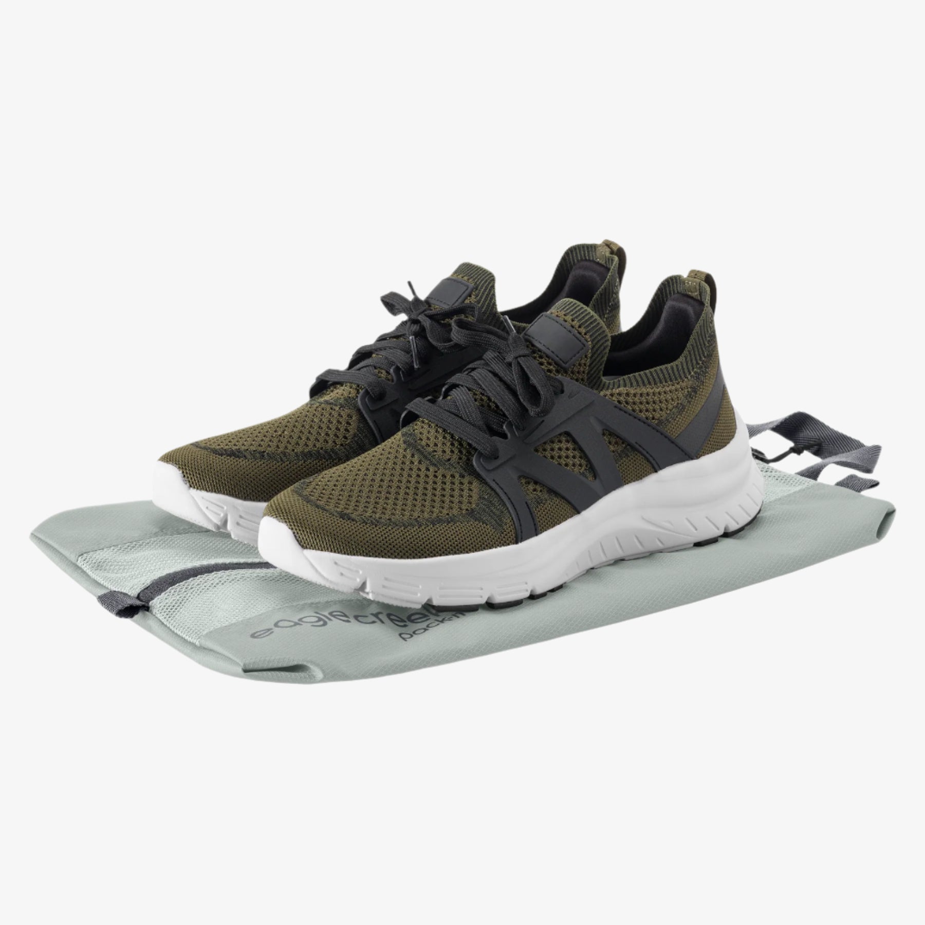 Eagle Creek Pack-It Reveal Shoe Sack in Storm Grey — back view