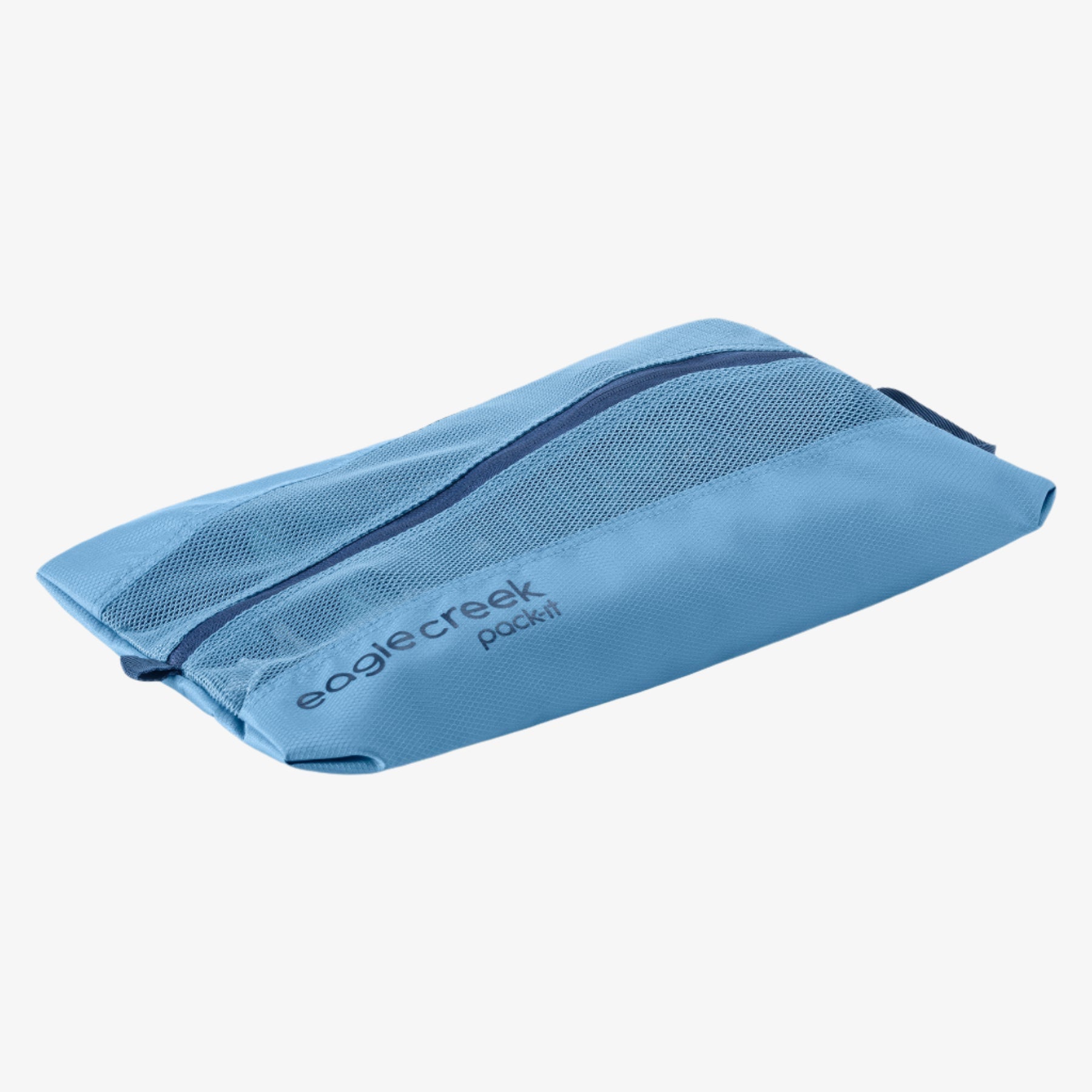 Eagle Creek Pack-It Reveal Shoe Sack in Blue Dawn — angle view 6