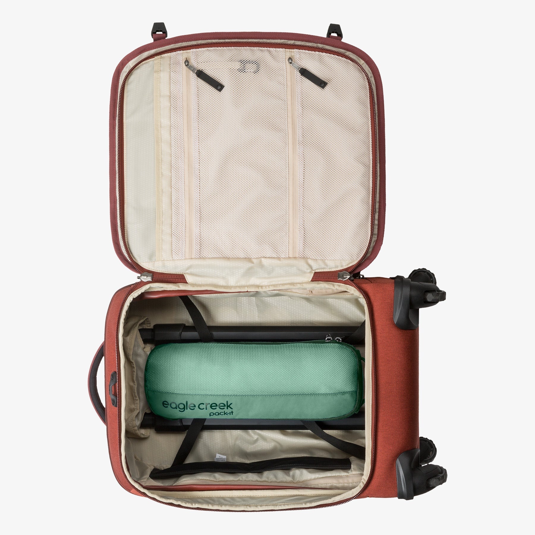 Eagle Creek Pack-It Reveal Slim Packing Cube M in Willow Green — detail view