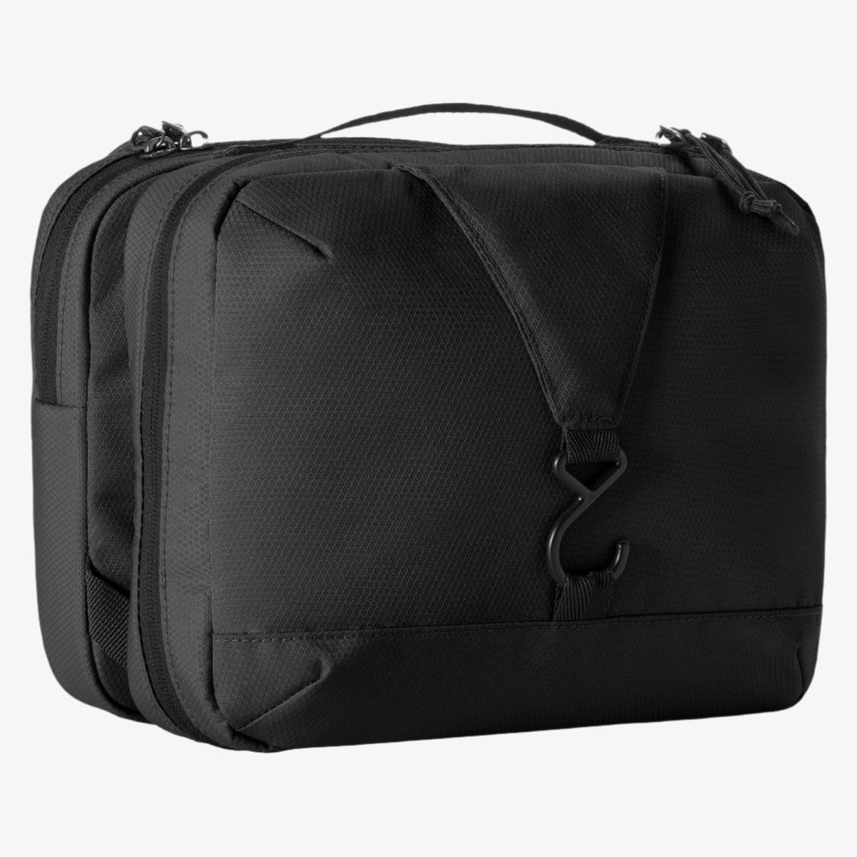 Eagle Creek Pack-It Trifold Toiletry Bag in Black — angle view 2 # color_Black
