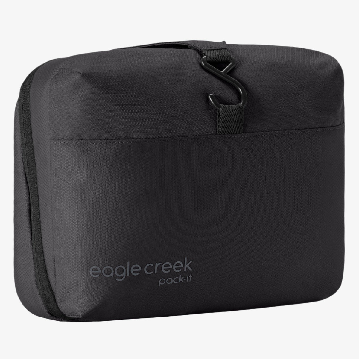 Eagle Creek Pack-It Hanging Toiletry Bag in Black — front view # color_Black