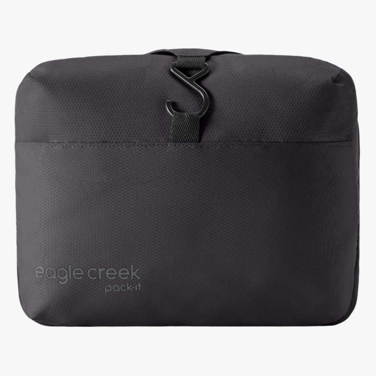 Eagle Creek Pack-It Hanging Toiletry Bag in Black — back view # color_Black