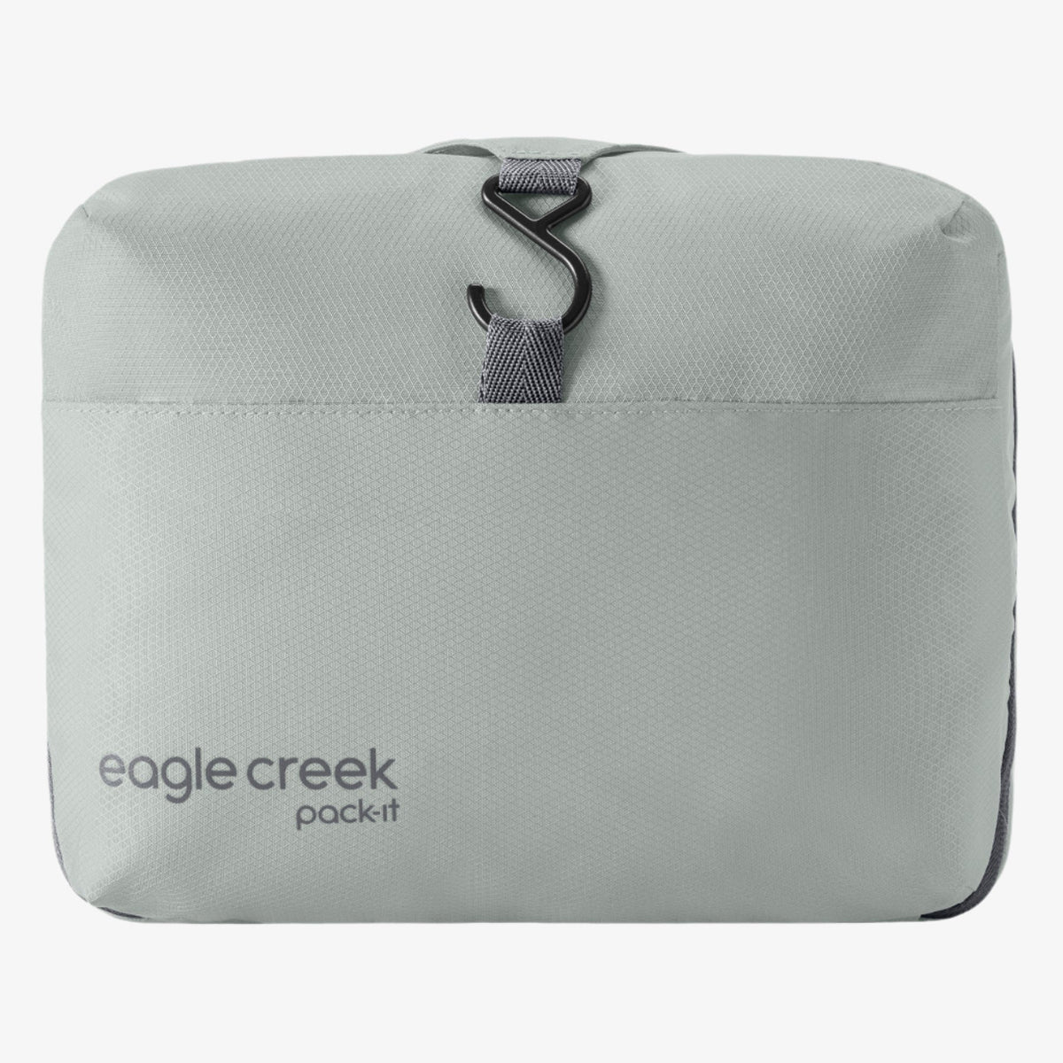 Eagle Creek Pack-It Hanging Toiletry Bag in Storm Grey — back view # color_Storm Grey