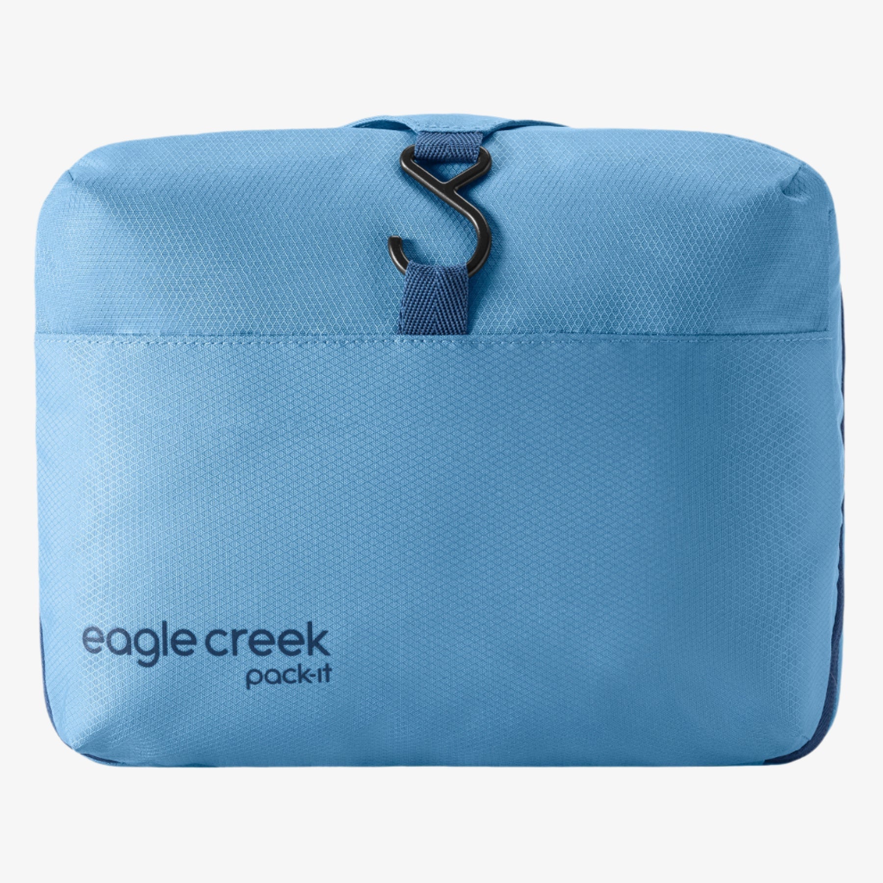 Eagle Creek Pack-It Hanging Toiletry Bag in Blue Dawn — back view # color_Blue Dawn