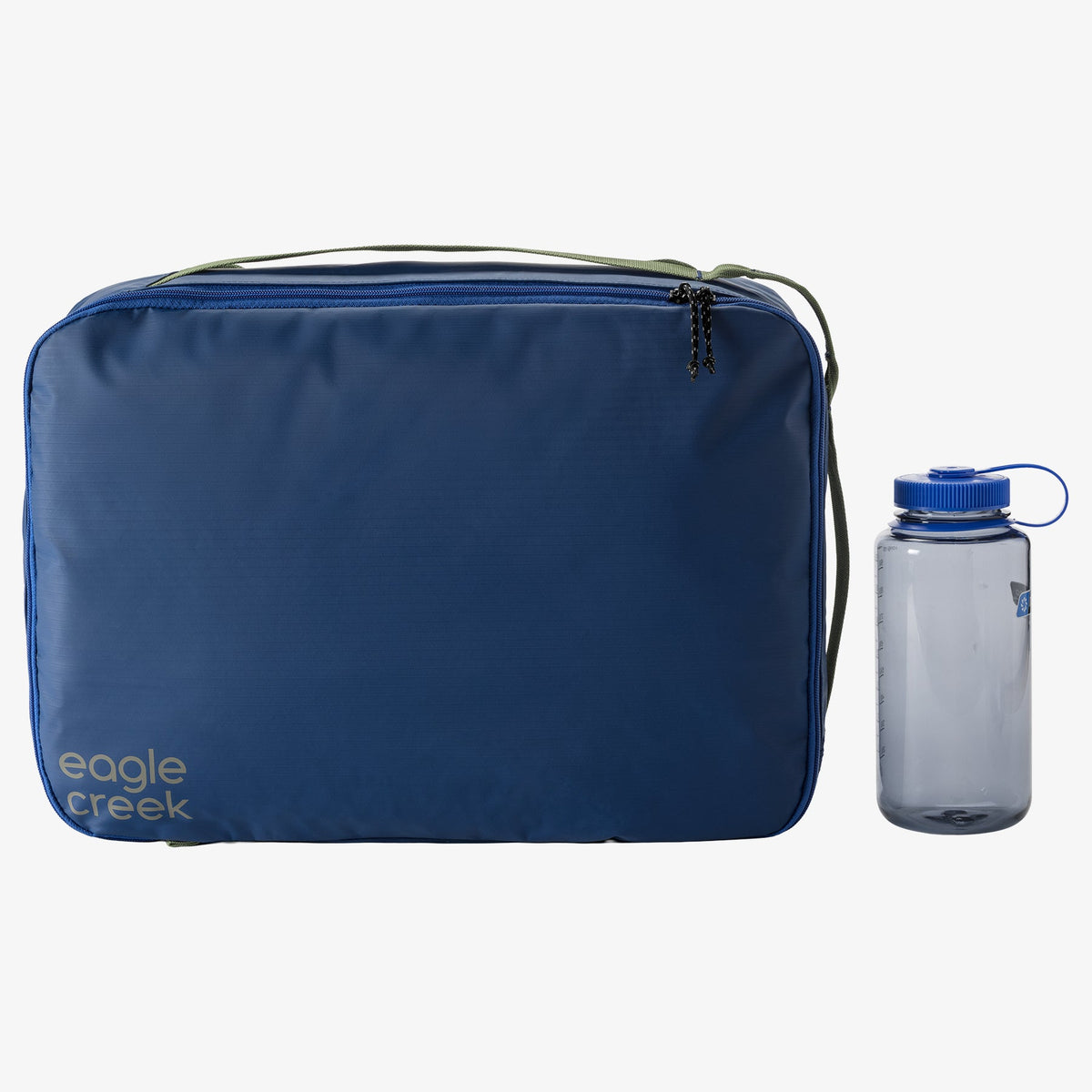 Eagle Creek Pack-It Gear Cube L in Atlantic Blue — back view # color_Atlantic Blue