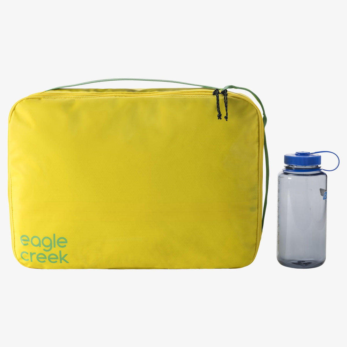 Eagle Creek Pack-It Gear Cube L in Blazing Yellow — back view # color_Blazing Yellow
