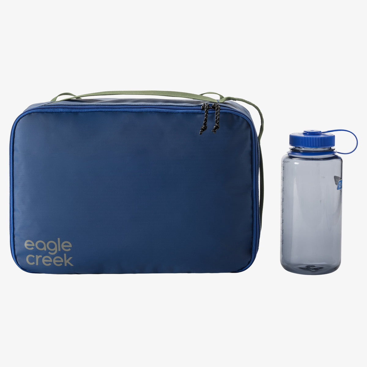 Eagle Creek Pack-It Gear Cube M in Atlantic Blue — back view # color_Atlantic Blue