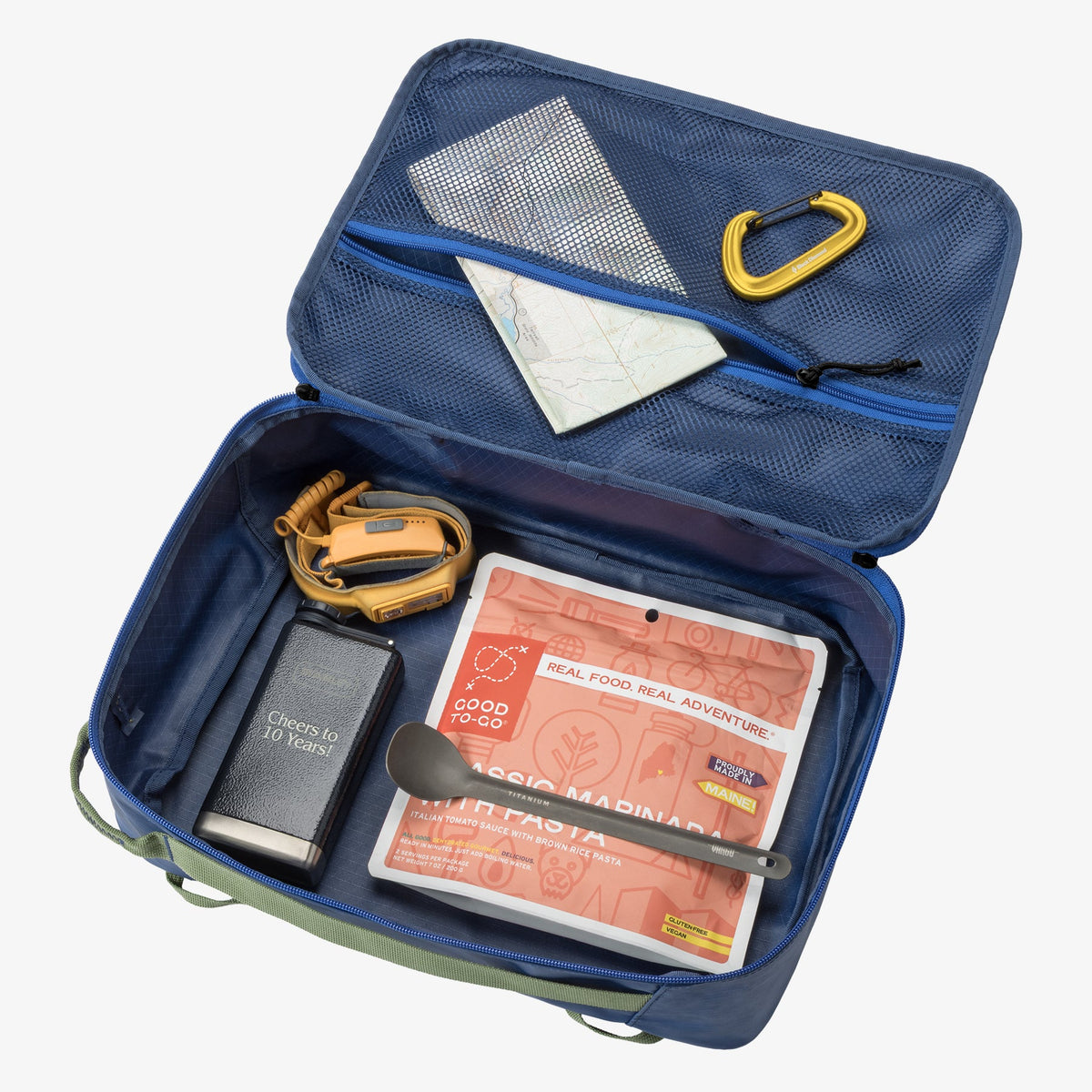 Eagle Creek Pack-It Gear Cube M in Atlantic Blue — angle view 3 # color_Atlantic Blue