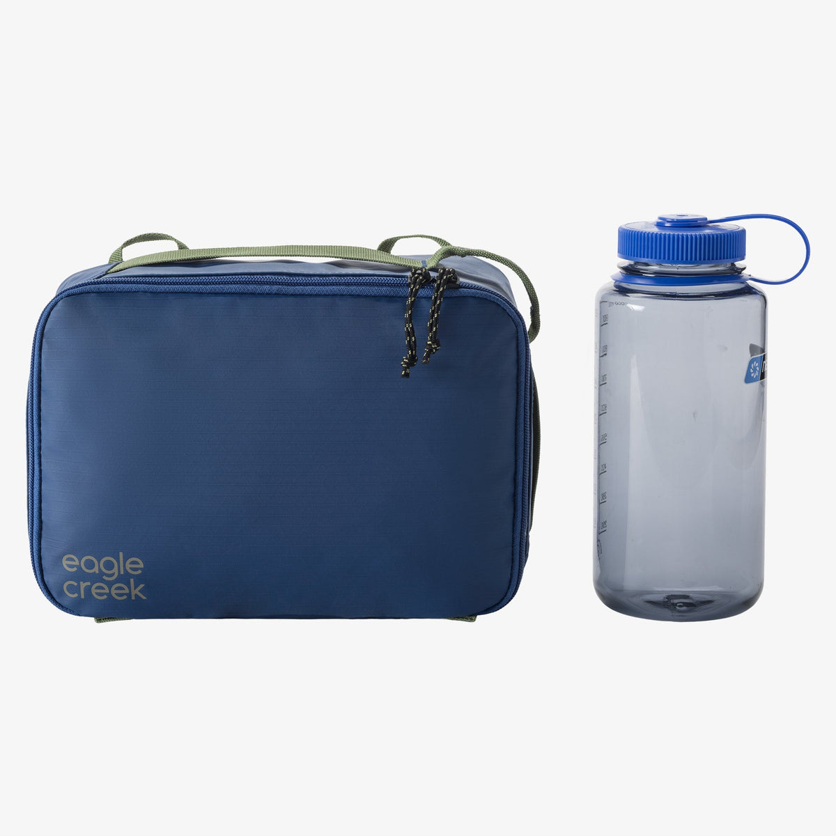 Eagle Creek Pack-It Gear Cube S in Atlantic Blue — back view # color_Atlantic Blue