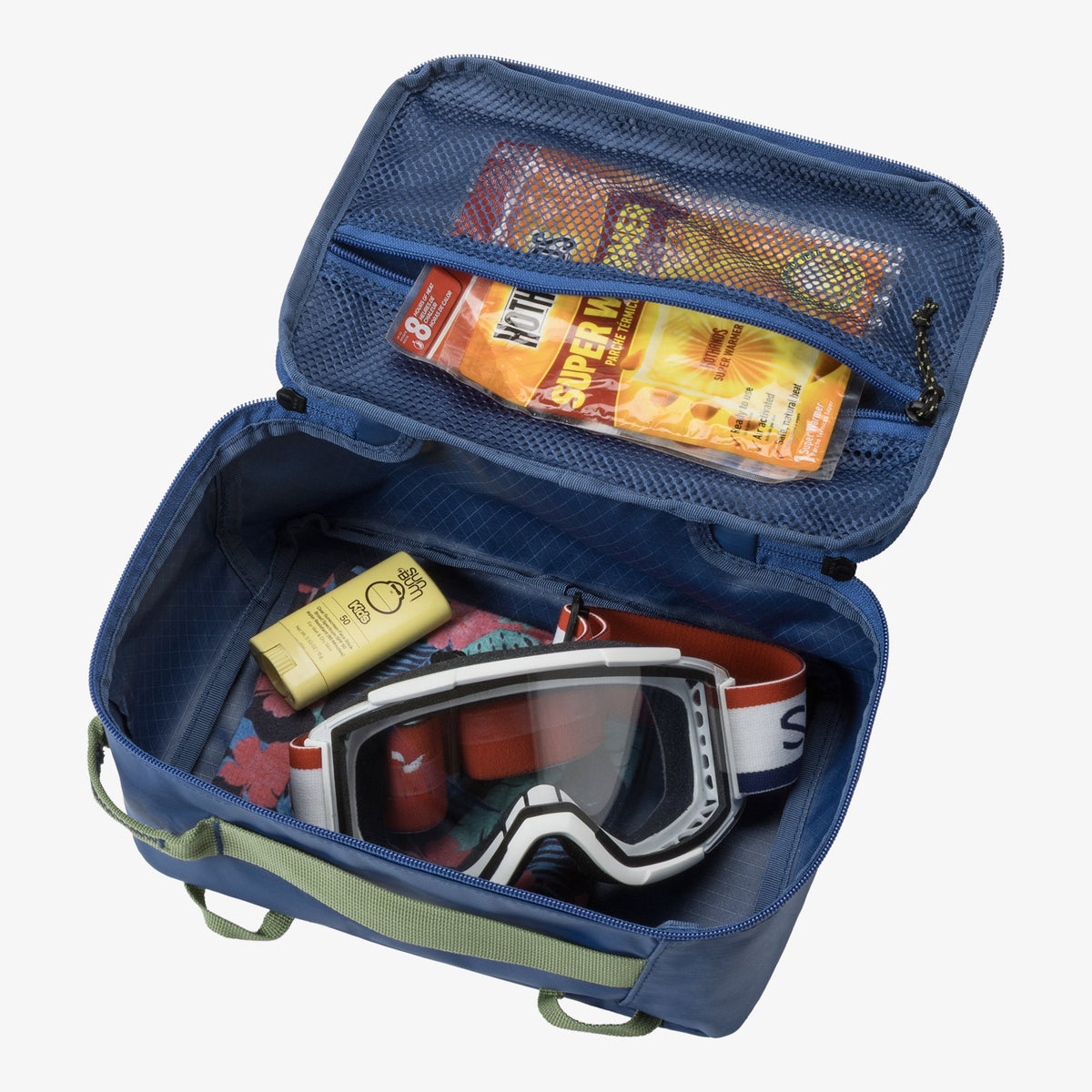 Eagle Creek Pack-It Gear Cube S in Atlantic Blue — interior view # color_Atlantic Blue