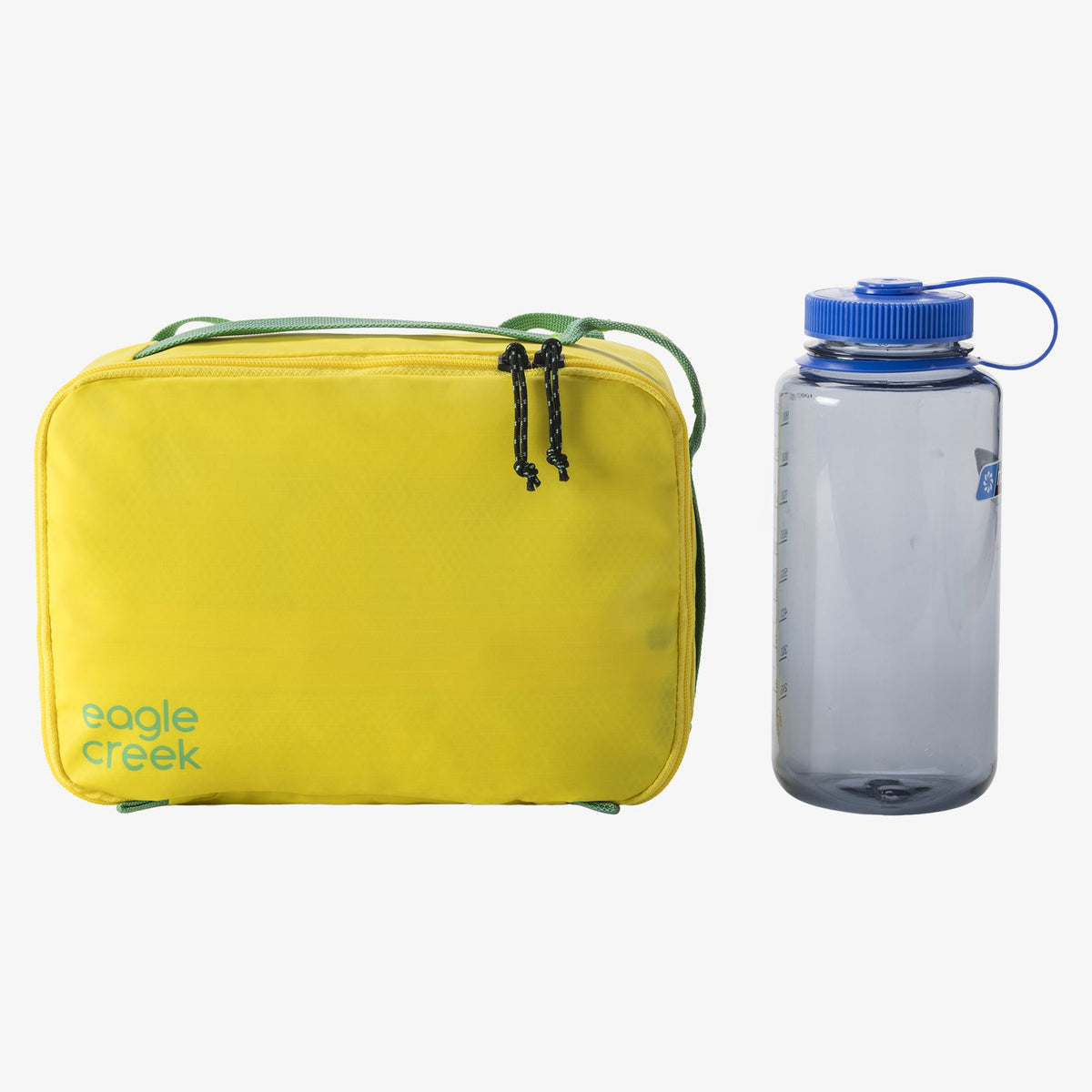 Eagle Creek Pack-It Gear Cube S in Blazing Yellow — back view # color_Blazing Yellow