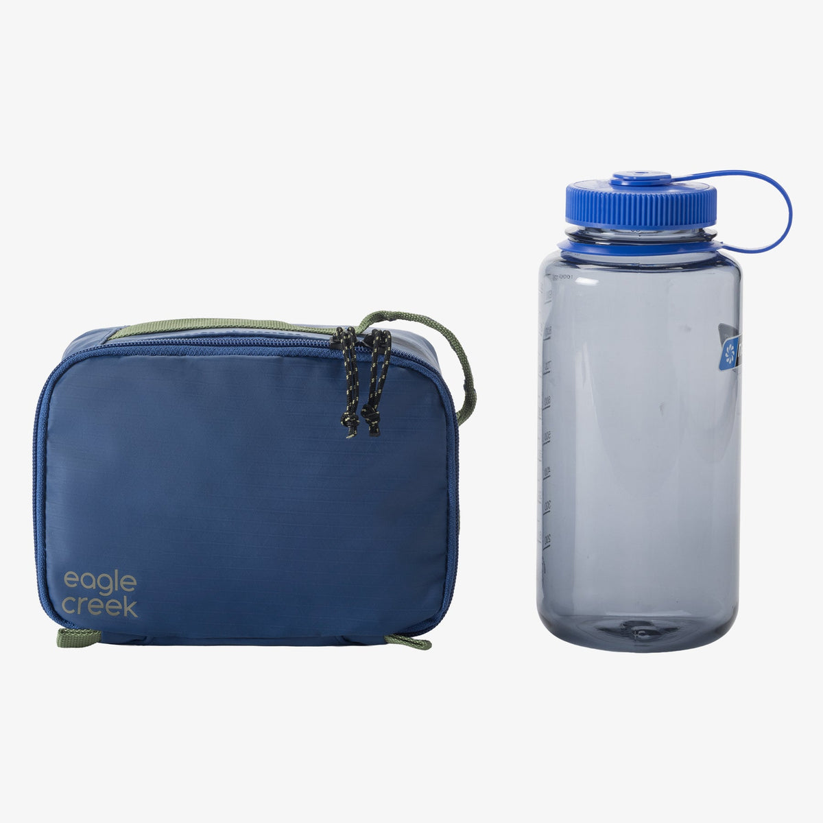 Eagle Creek Pack-It Gear Cube XS in Atlantic Blue — back view # color_Atlantic Blue