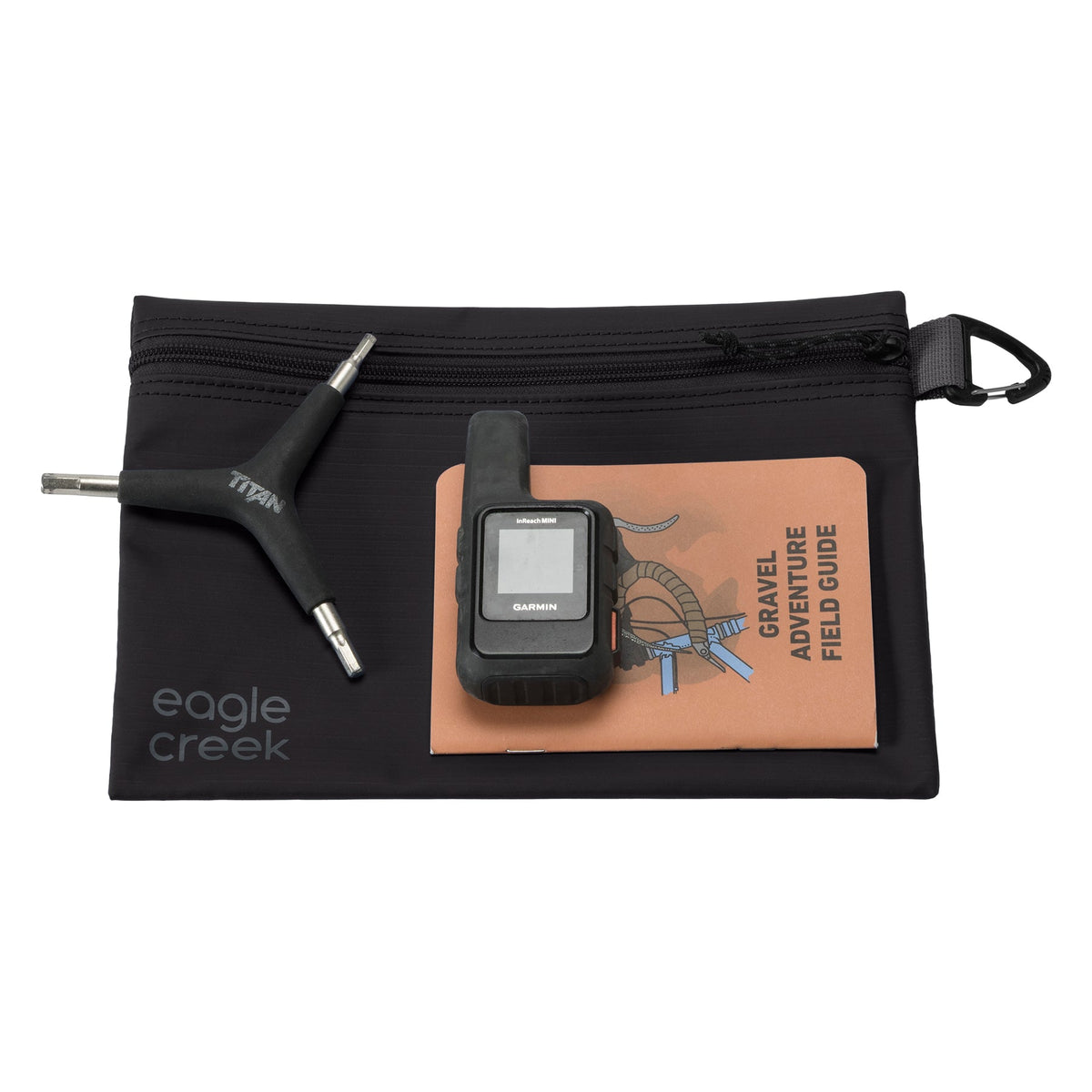 Eagle Creek Pack-It Gear Pouch S in Black — angle view 3 # color_Black