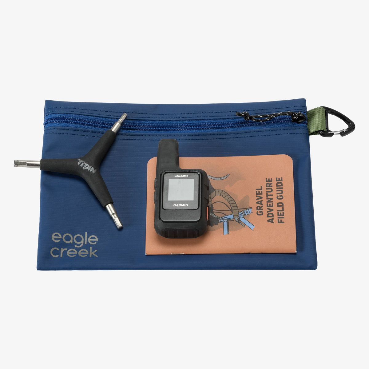 Eagle Creek Pack-It Gear Pouch S in Atlantic Blue — angle view 2 # color_Atlantic Blue