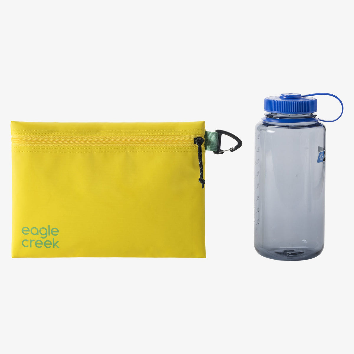 Eagle Creek Pack-It Gear Pouch S in Blazing Yellow — back view # color_Blazing Yellow