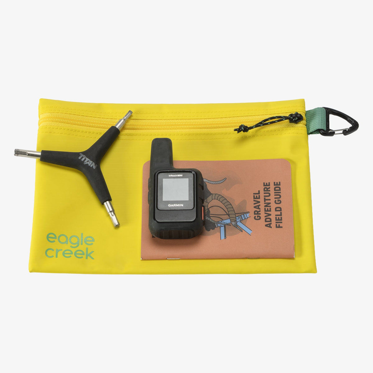 Eagle Creek Pack-It Gear Pouch S in Blazing Yellow — angle view 3 # color_Blazing Yellow