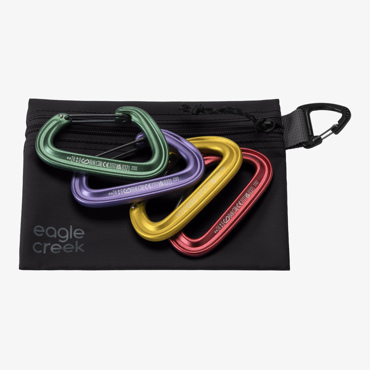 Eagle Creek Pack-It Gear Pouch XS in Black — angle view 3 # color_Black