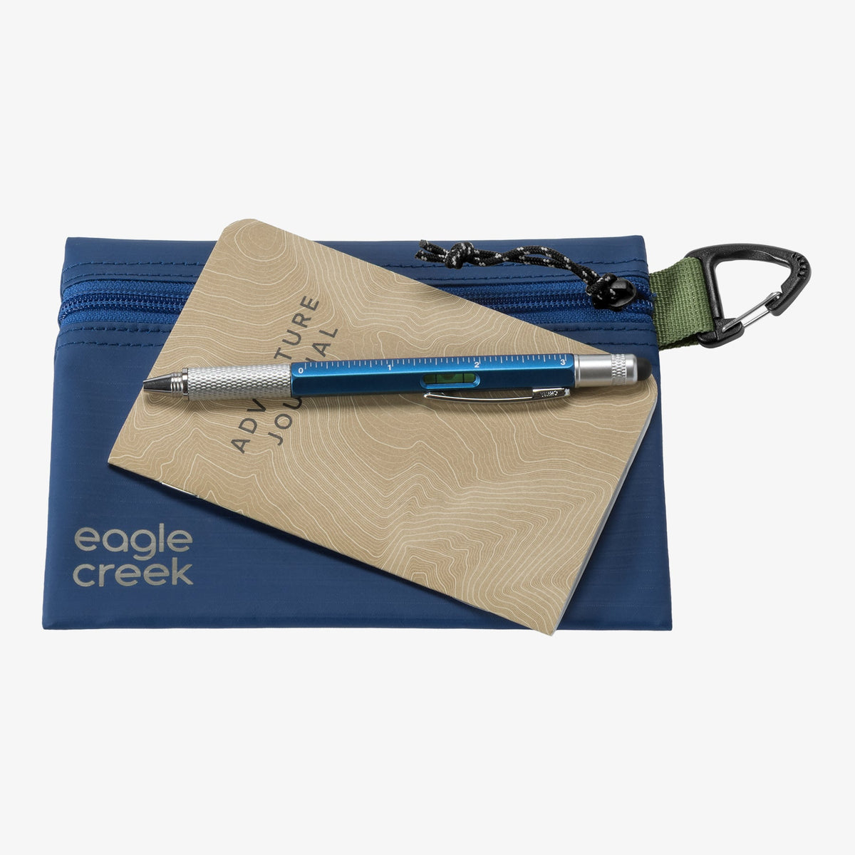 Eagle Creek Pack-It Gear Pouch XS in Atlantic Blue — angle view 2 # color_Atlantic Blue