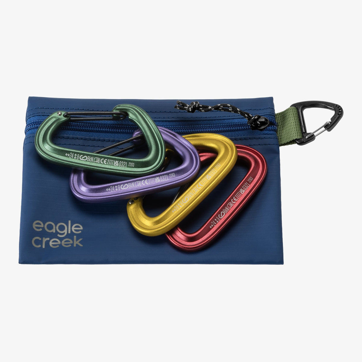 Eagle Creek Pack-It Gear Pouch XS in Atlantic Blue — angle view 3 # color_Atlantic Blue