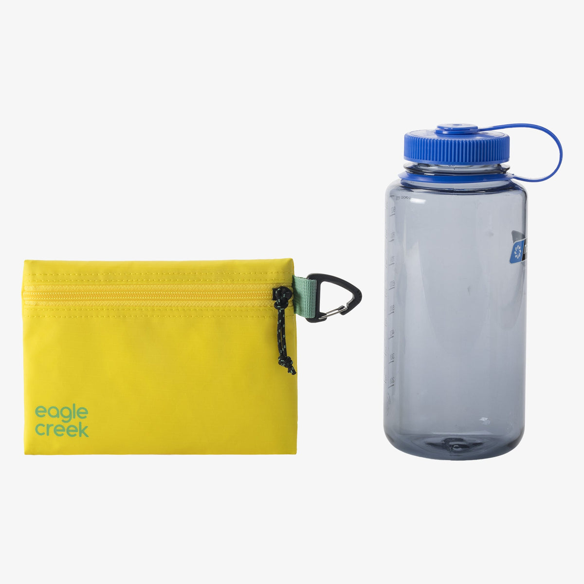 Eagle Creek Pack-It Gear Pouch XS in Blazing Yellow — back view # color_Blazing Yellow