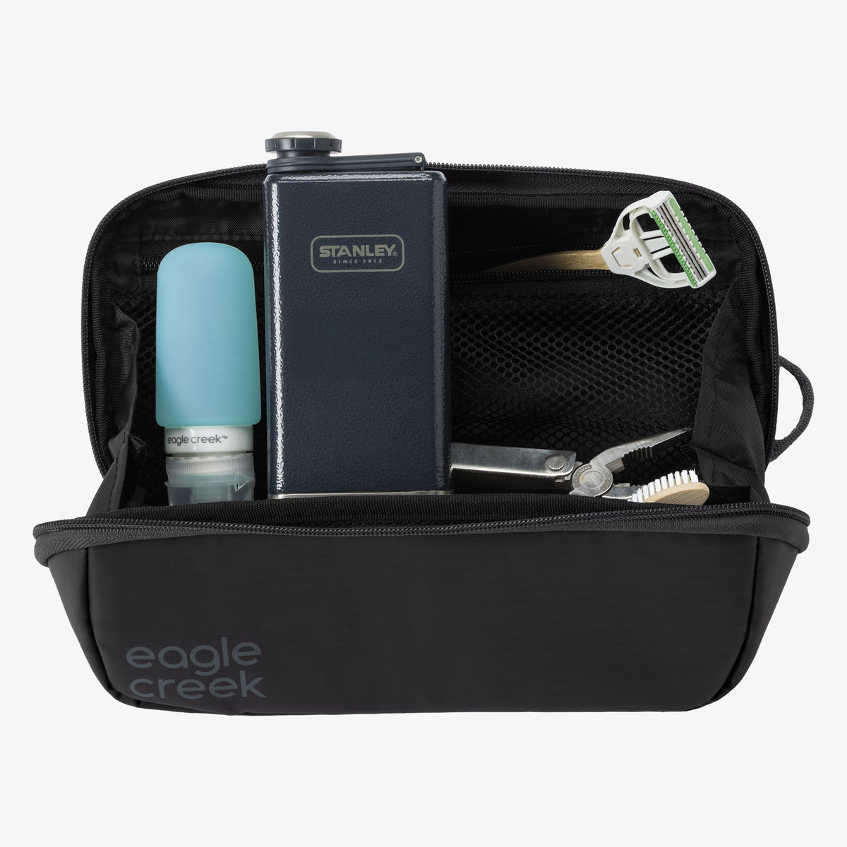 Eagle Creek Pack-It Gear Dopp Kit in Black — angle view 3 # color_Black