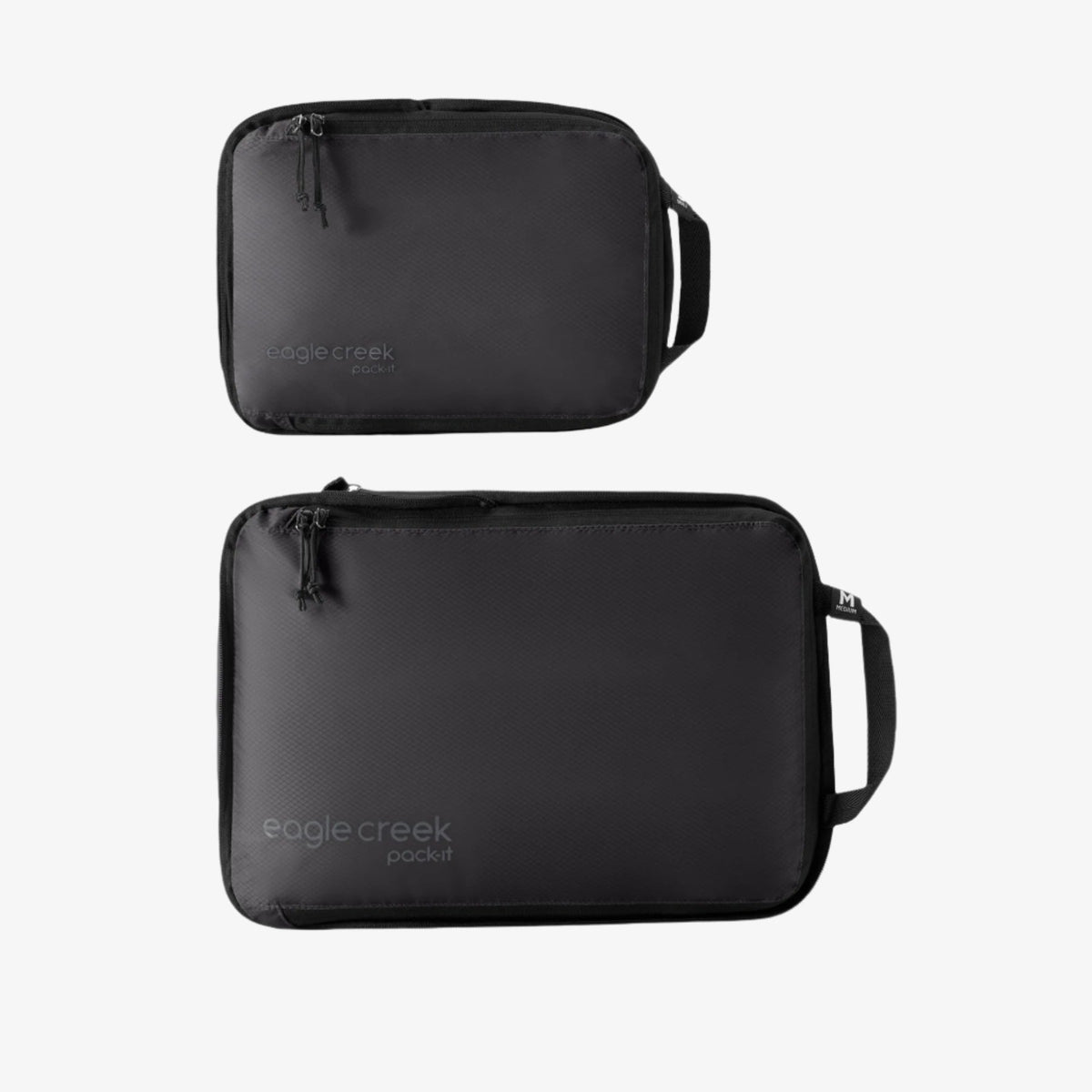 Eagle Creek Pack-It Isolate Compression Cube Set S/M in Black — front view