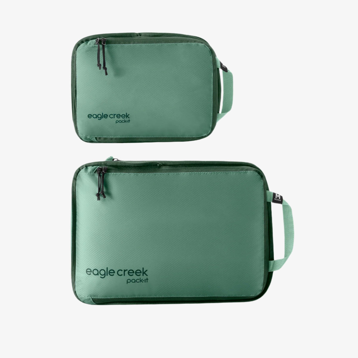 Eagle Creek Pack-It Isolate Compression Cube Set S/M in Willow Green — front view # color_Willow Green