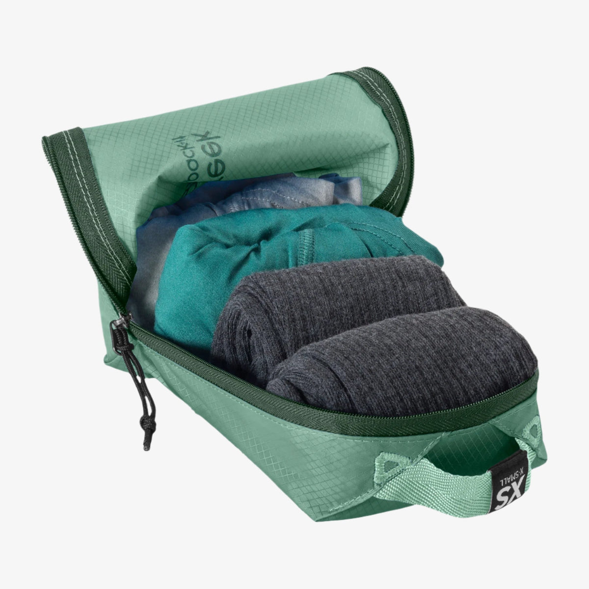 Eagle Creek Pack-It Isolate Cube Set XS/S/M in Willow Green — angle view 2