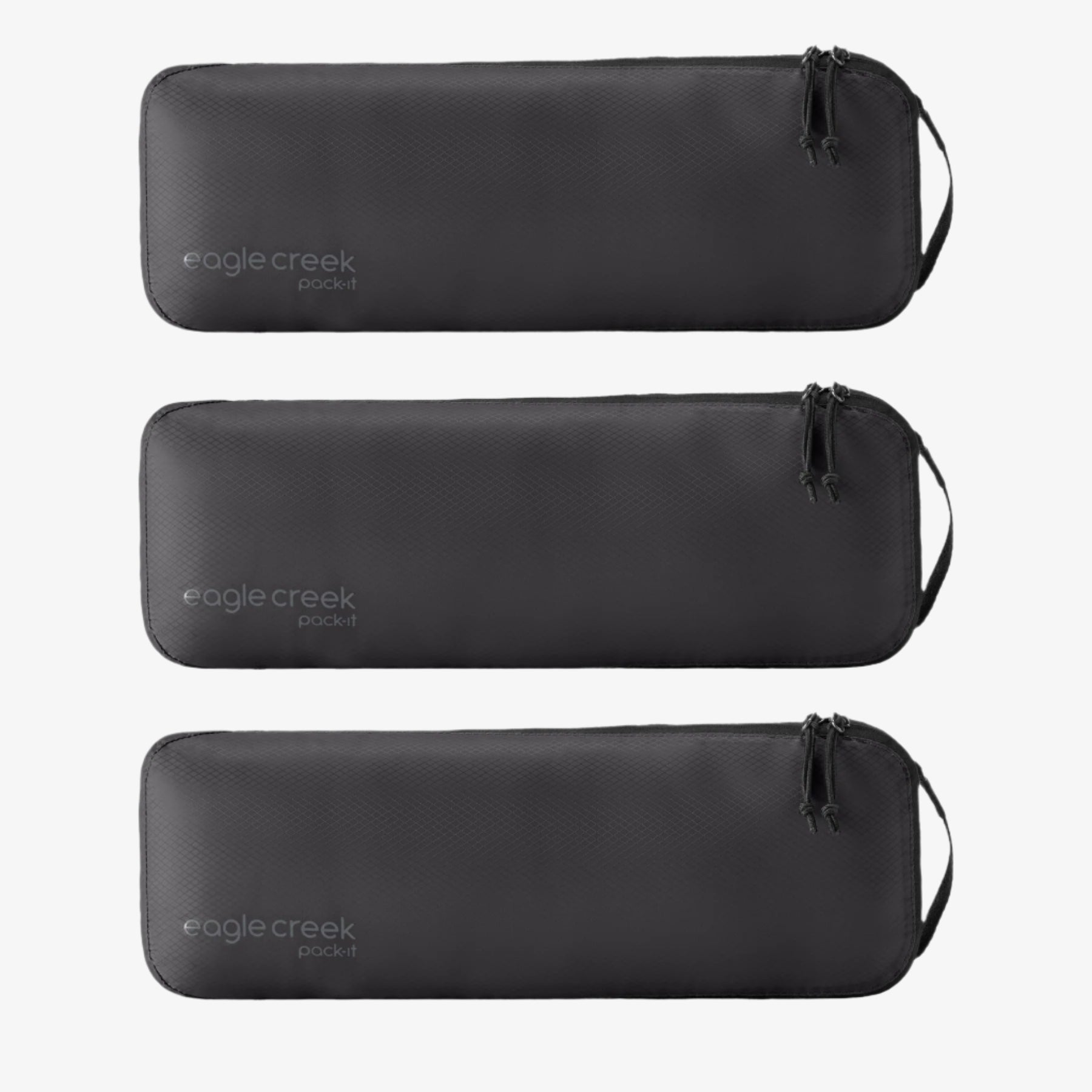 Eagle Creek Pack-It Isolate Slim Packing Cube Set in Black — front view