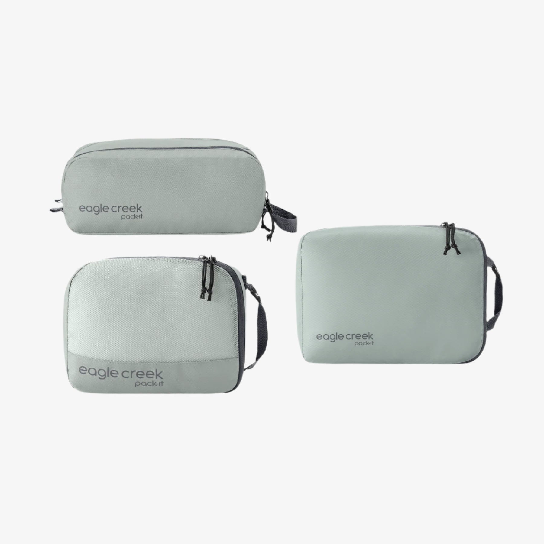 Eagle Creek Pack-It Overnight Packing Cube Set in Storm Grey — front view