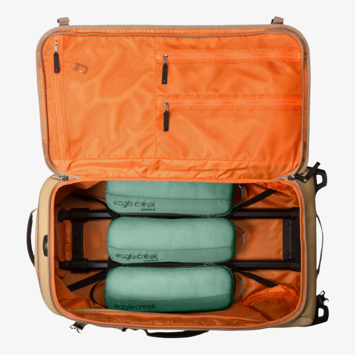 Eagle Creek Pack-It Reveal Slim Packing Cube Set in Willow Green — detail view # color_Willow Green