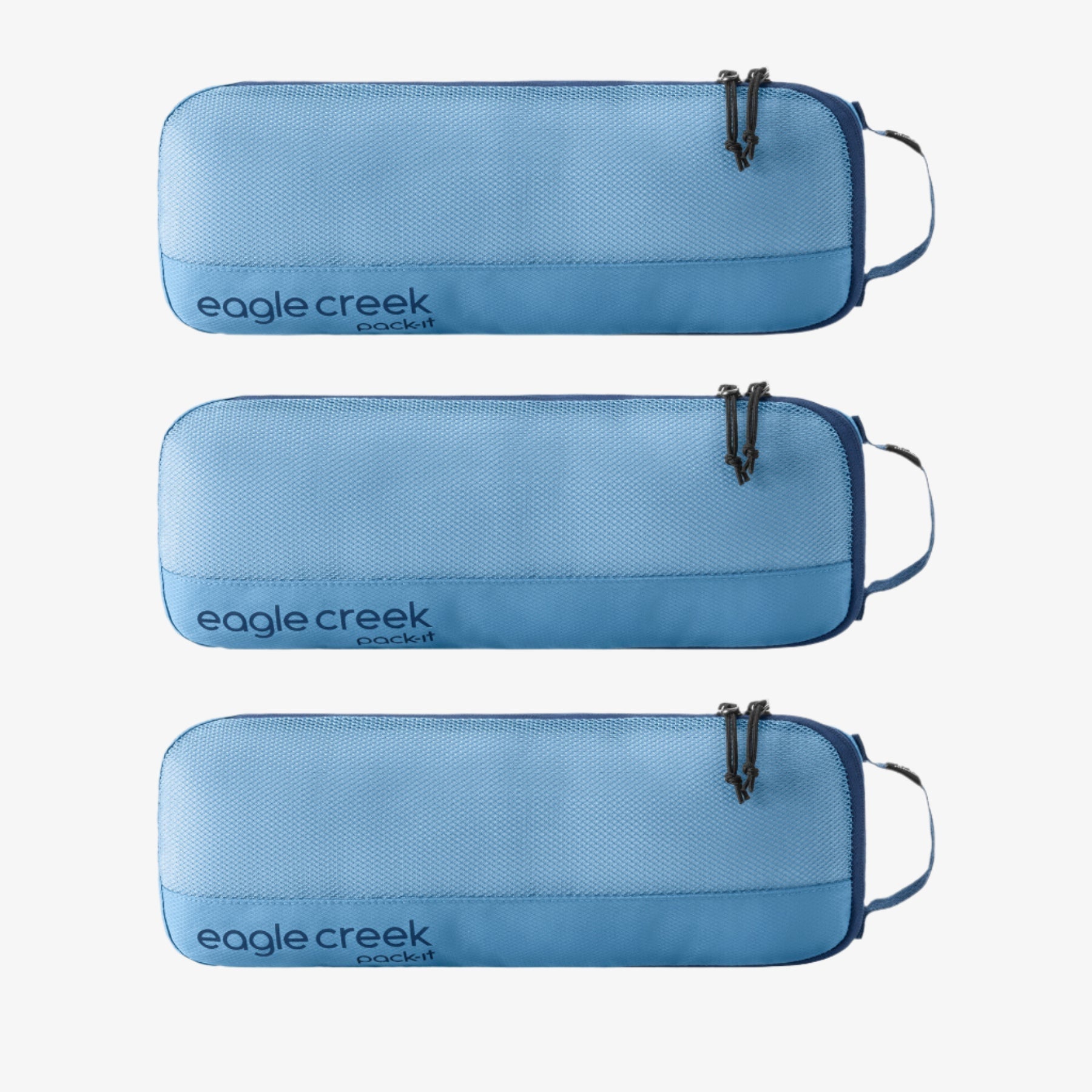 Eagle Creek Pack-It Reveal Slim Packing Cube Set in Blue Dawn — front view # color_Blue Dawn