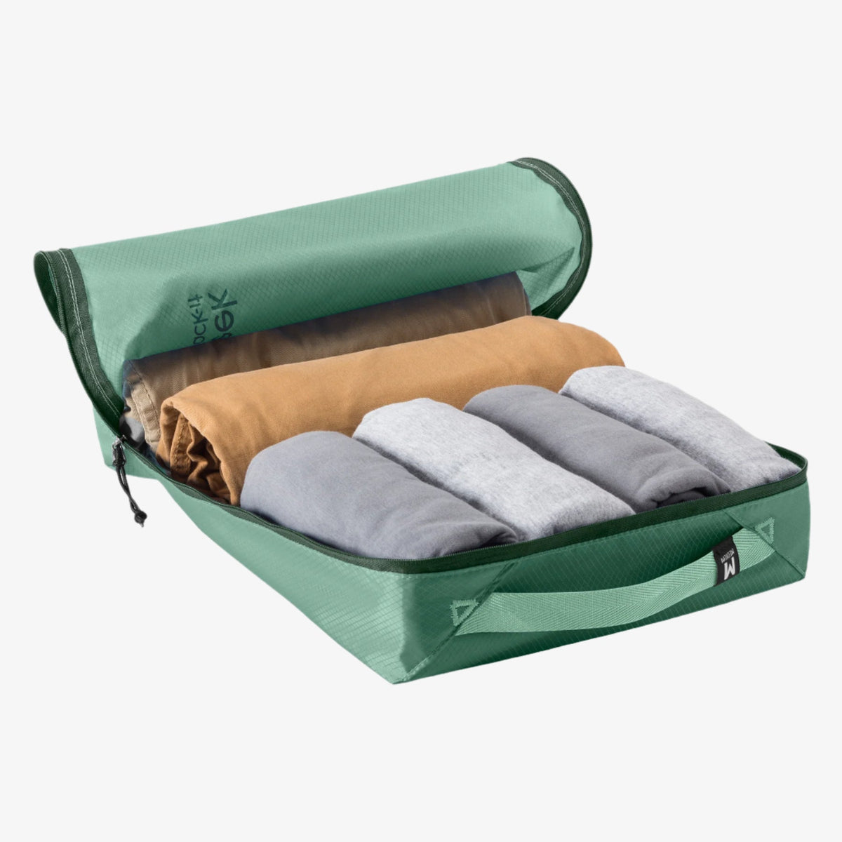 Eagle Creek Pack-It Isolate Extended Stay Packing Cube Set in Willow Green — angle view 3 # color_Willow Green
