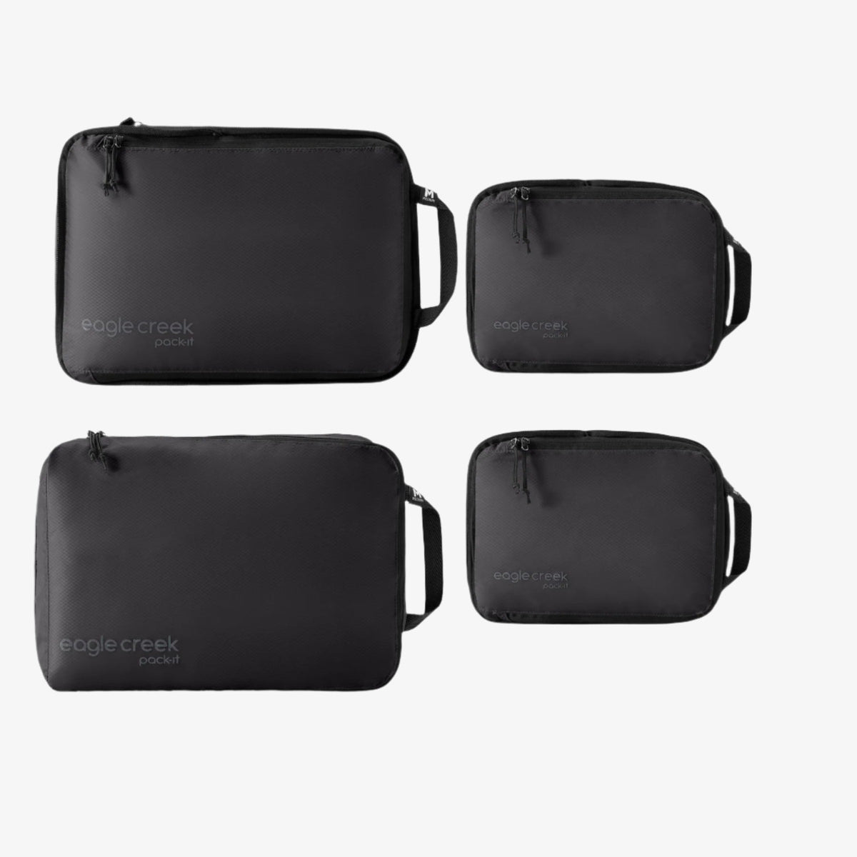 Eagle Creek Pack-It Isolate Carry-On Packing Cube Set in Black — front view # color_Black