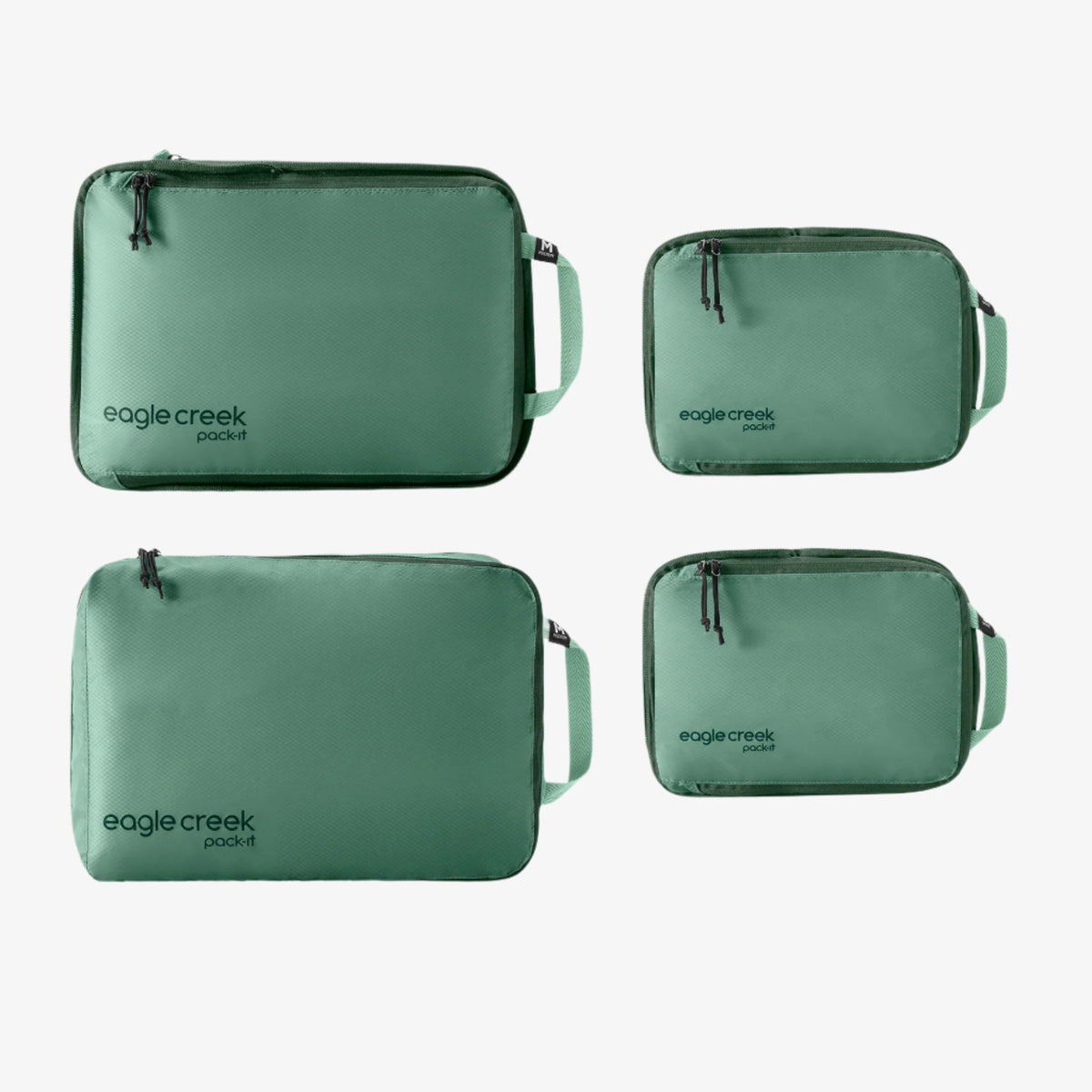 Eagle Creek Pack-It Isolate Carry-On Packing Cube Set in Willow Green — front view # color_Willow Green