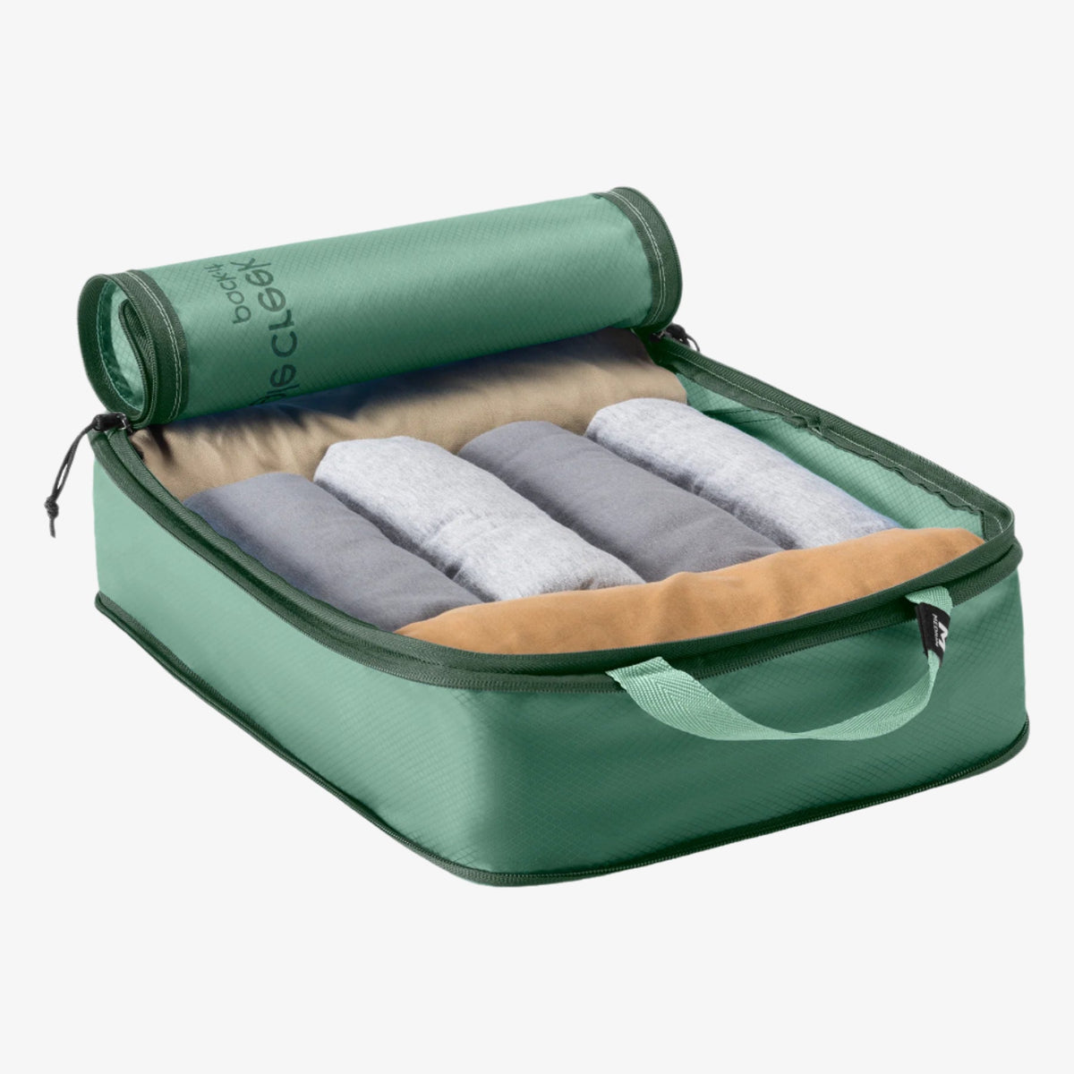 Eagle Creek Pack-It Isolate Carry-On Packing Cube Set in Willow Green — back view # color_Willow Green