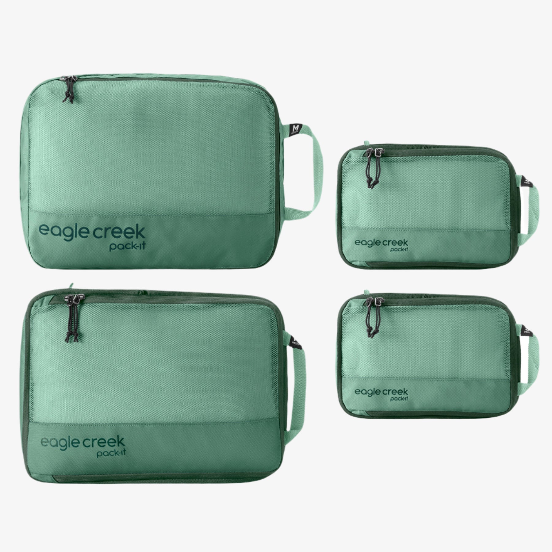 Eagle Creek Pack-It Reveal Carry-On Packing Cube Set in Willow Green — front view