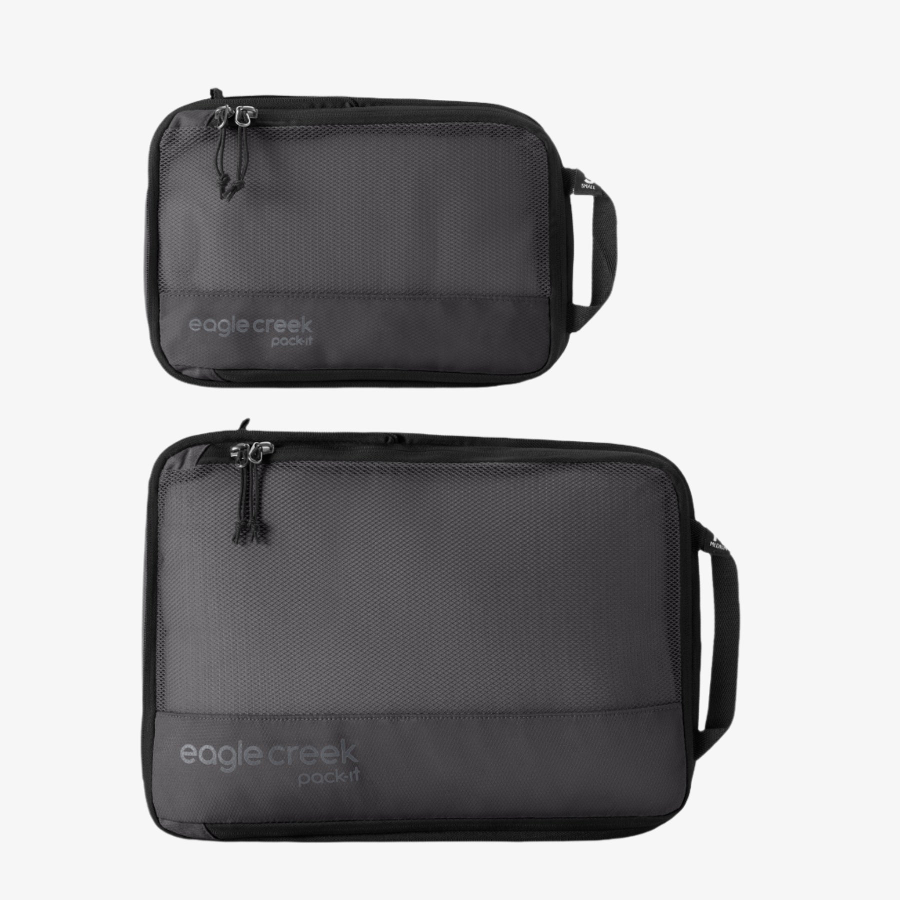 Eagle Creek Pack-It Reveal Compression Cube Set in Black — front view