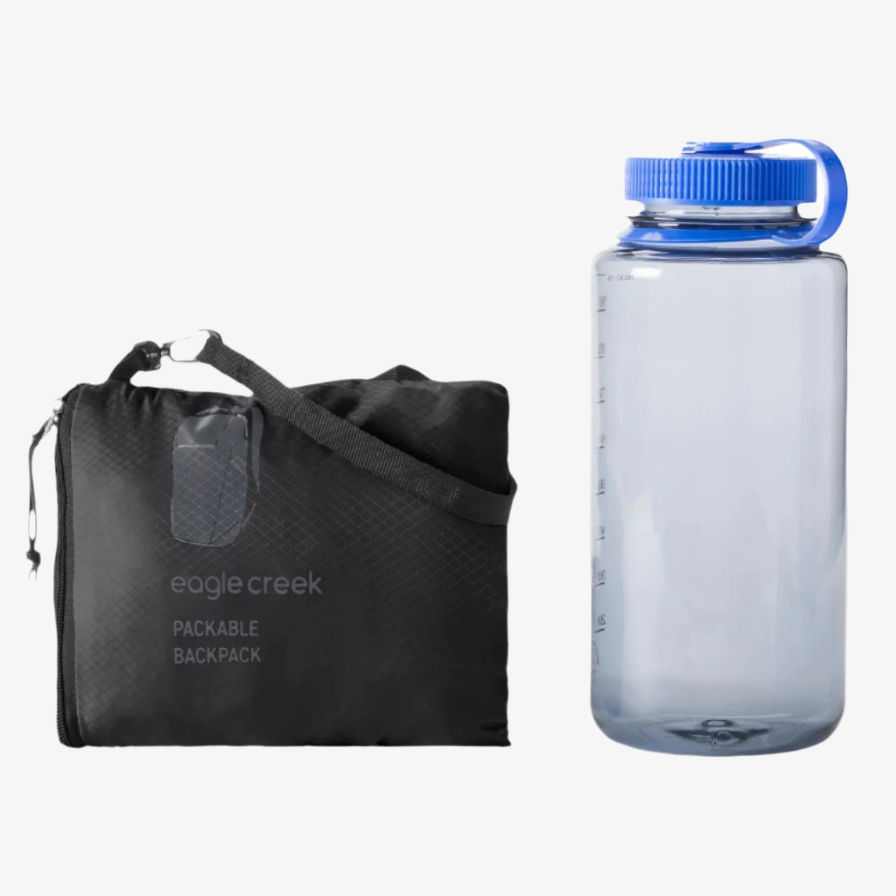 Eagle Creek Packable Backpack in Black — angle view 3