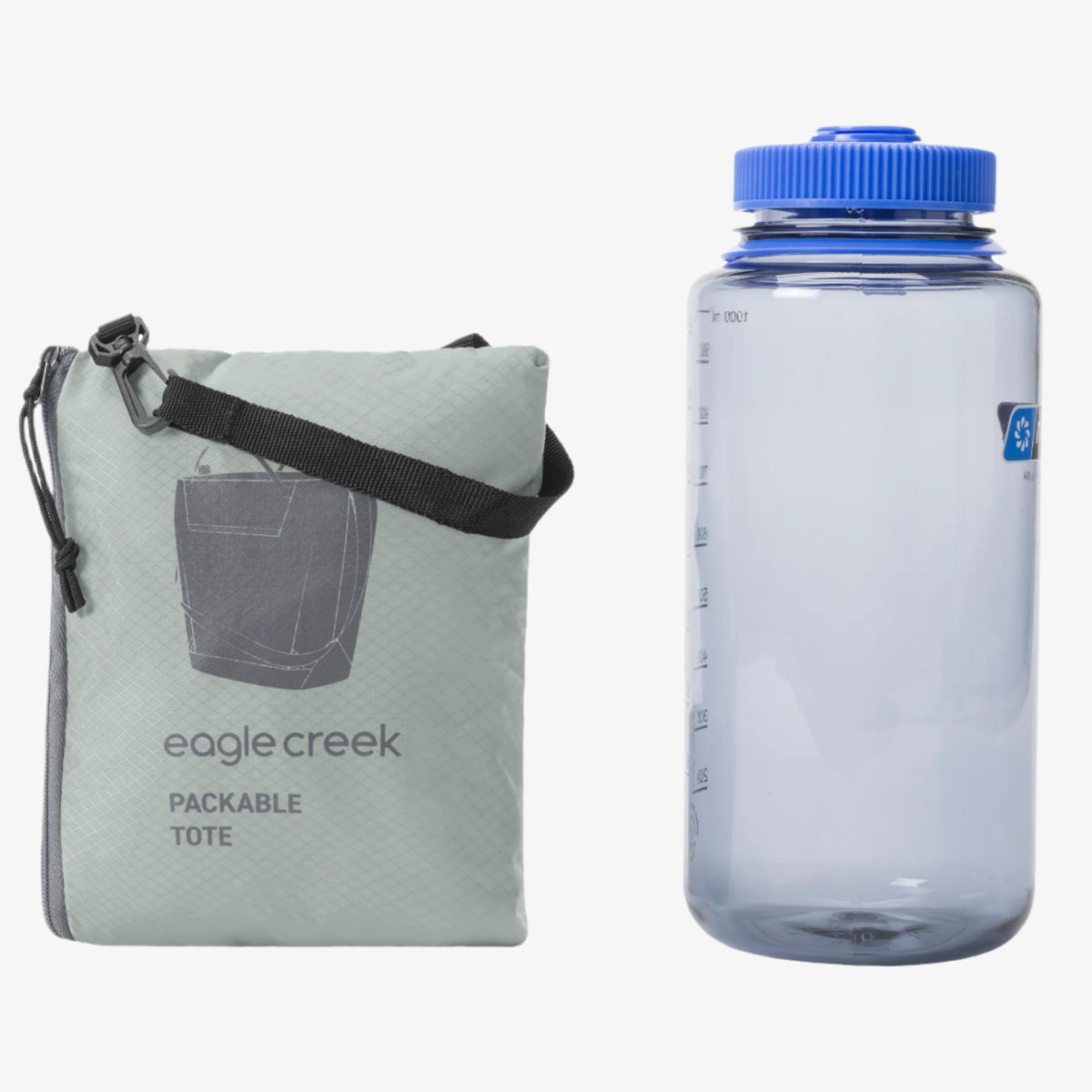 Eagle Creek Packable Tote Bag in Storm Grey — angle view 3 # color_Storm Grey