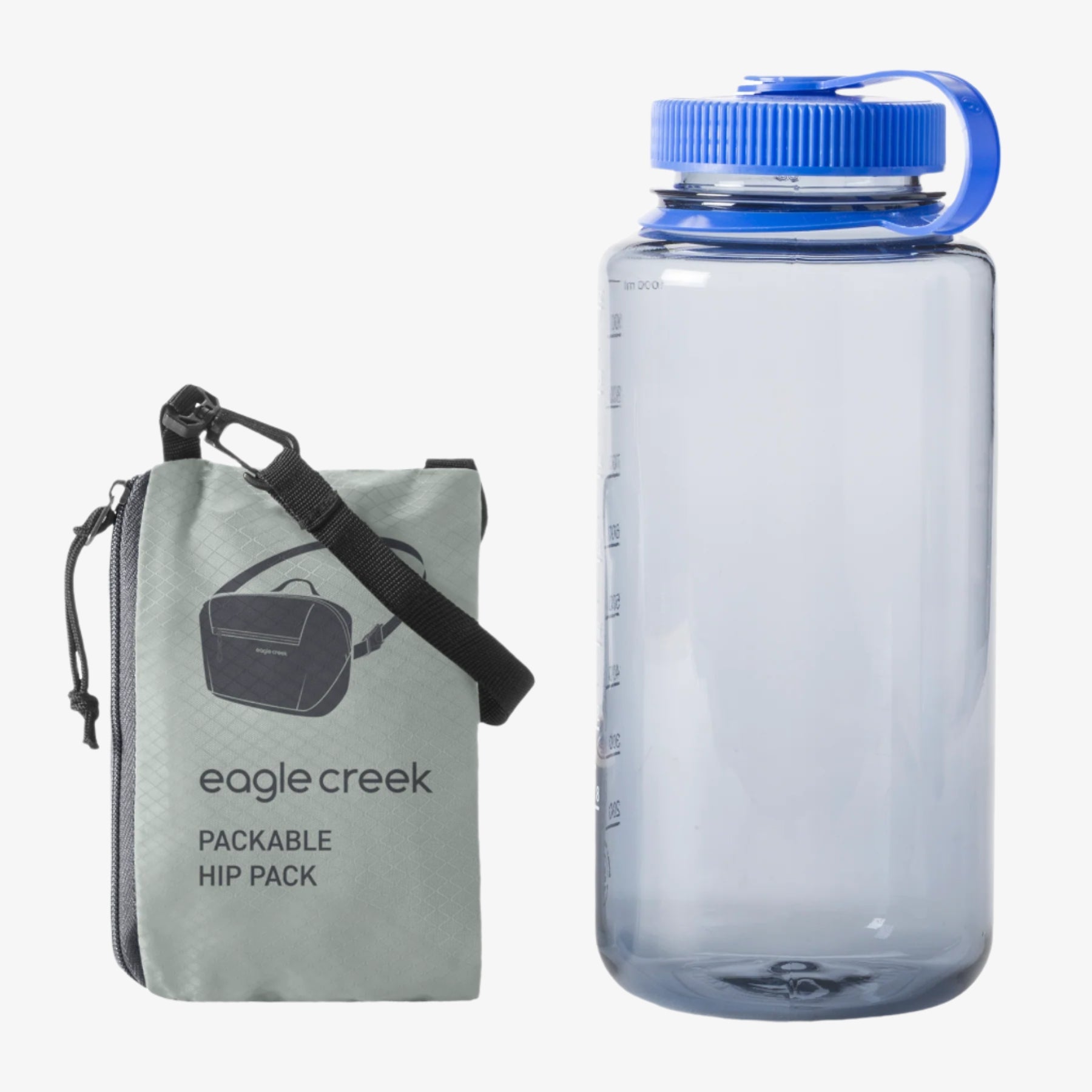 Eagle Creek Packable Hip Pack in Storm Grey — angle view 3
